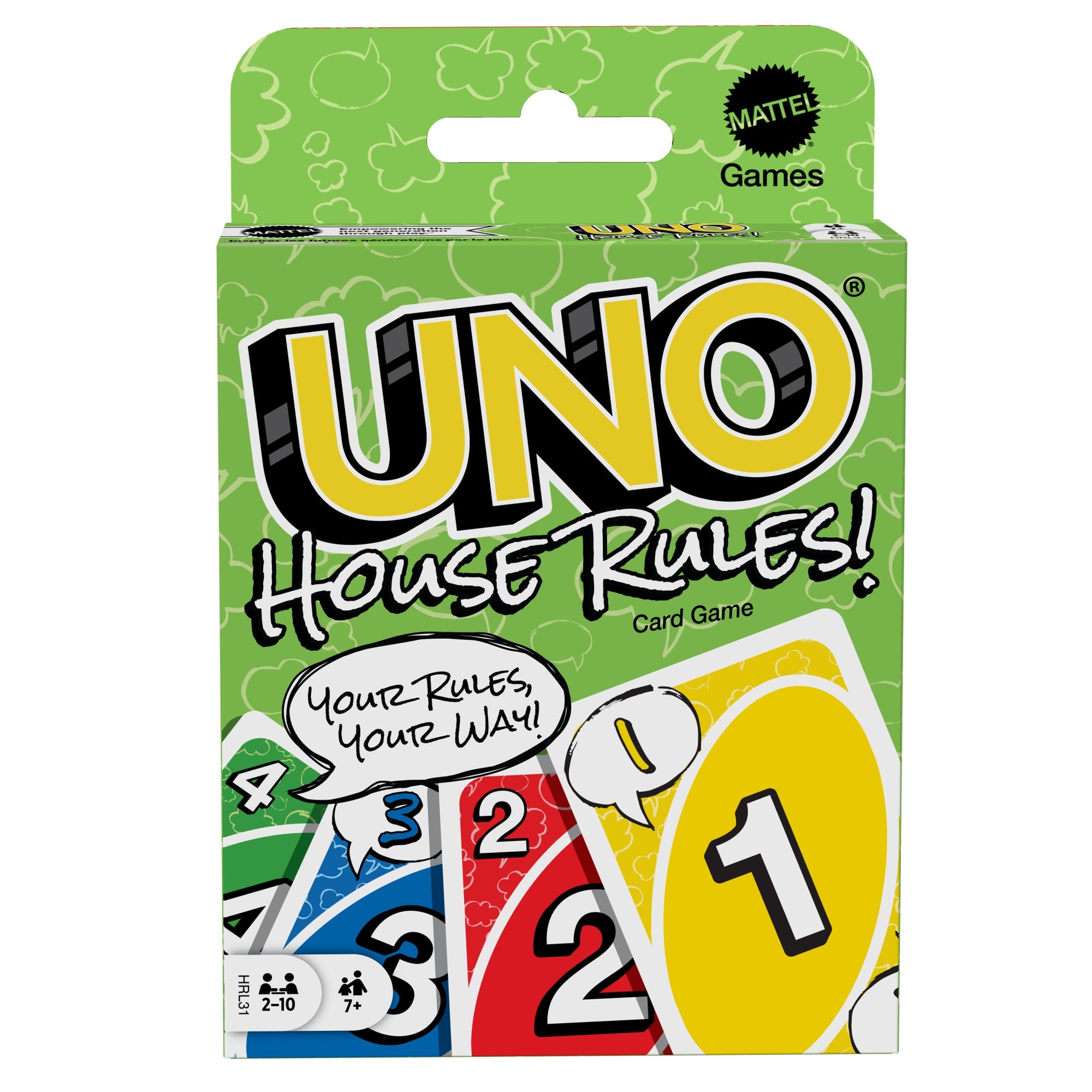 UNO House Rules Card Game For Adult. Family & Game Night
