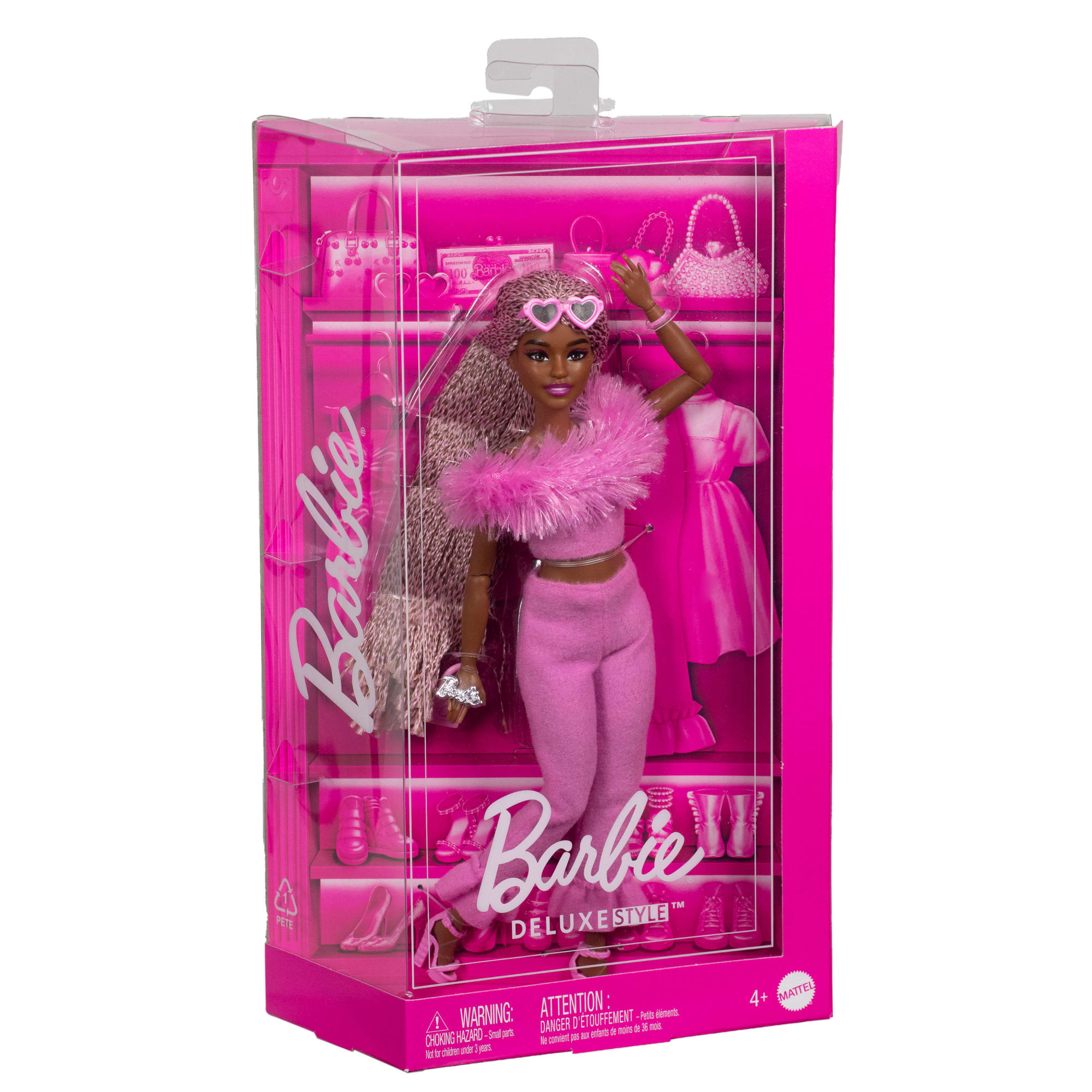 Barbie Style de Luxe Poupée4. Combinaison Rose. Cheveux Tressés - Image 6