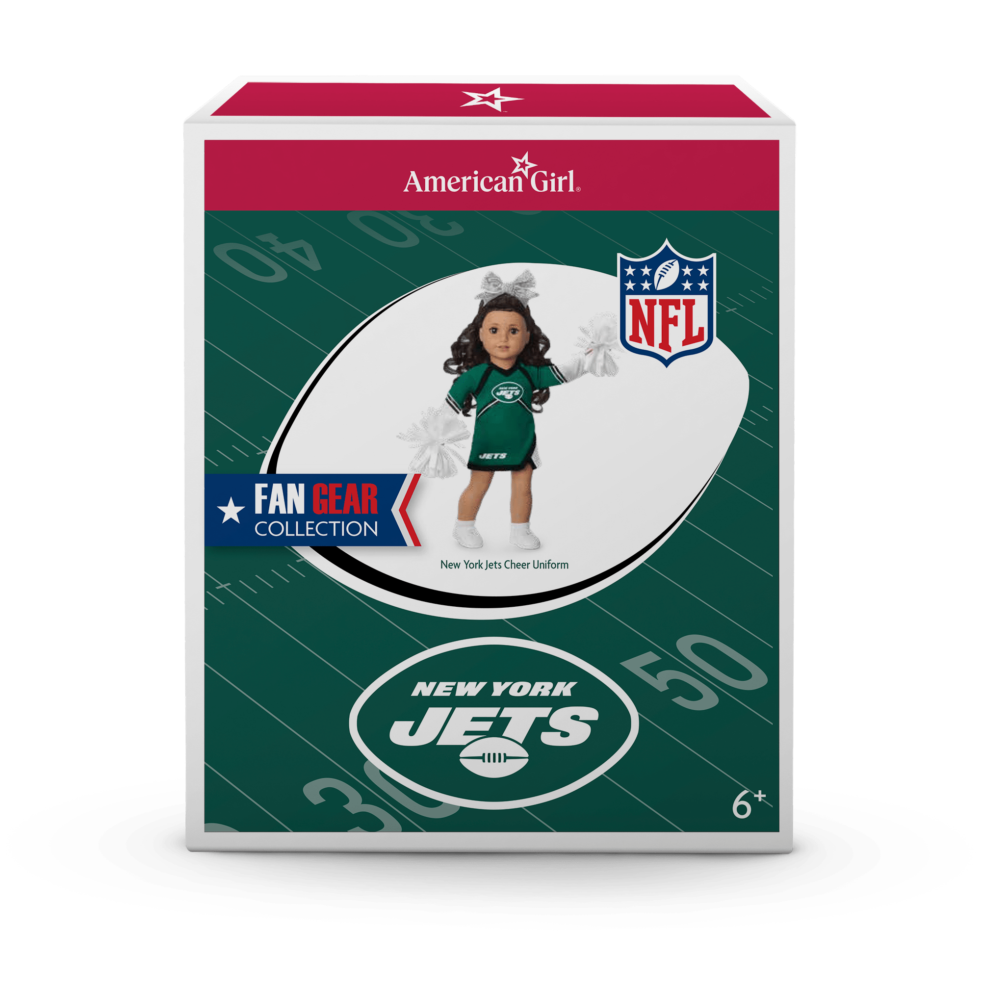 American Girl® x NFL New York Jets Cheer Uniform for 18-inch Dolls - Image 8