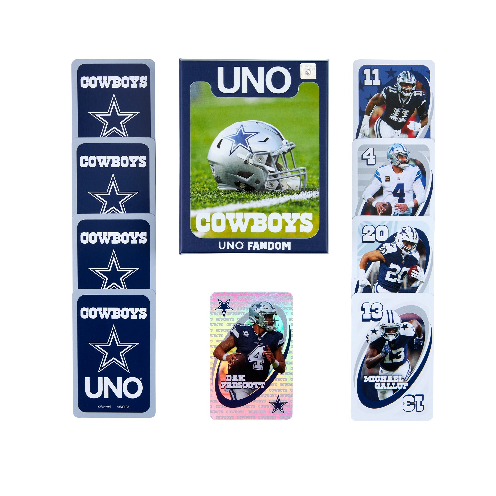UNO Fandom NFL Dallas Cowboys Game Deck - Image 3