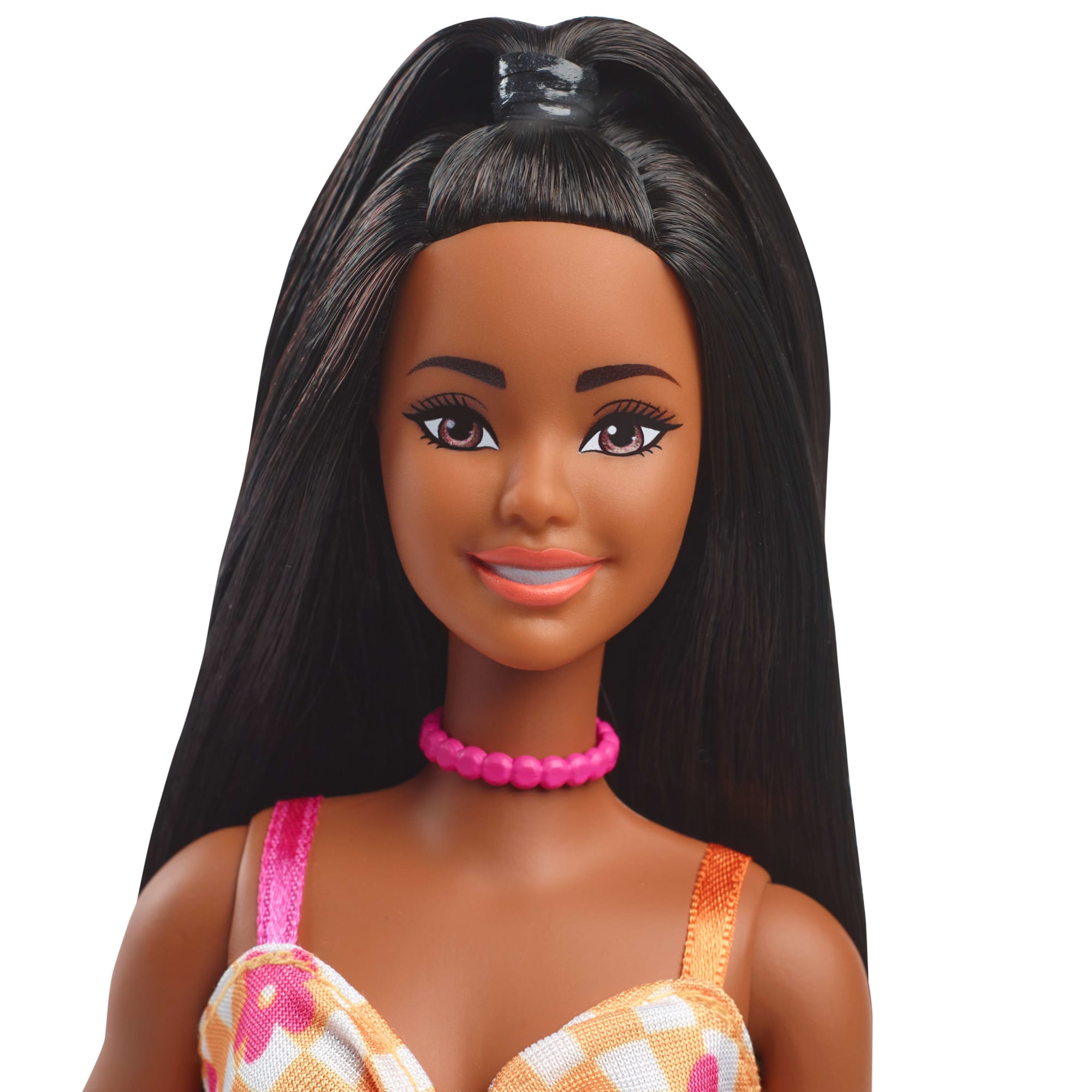 Barbie Fashionista Muñeca Vestido de Cuadros con Flores - Image 3