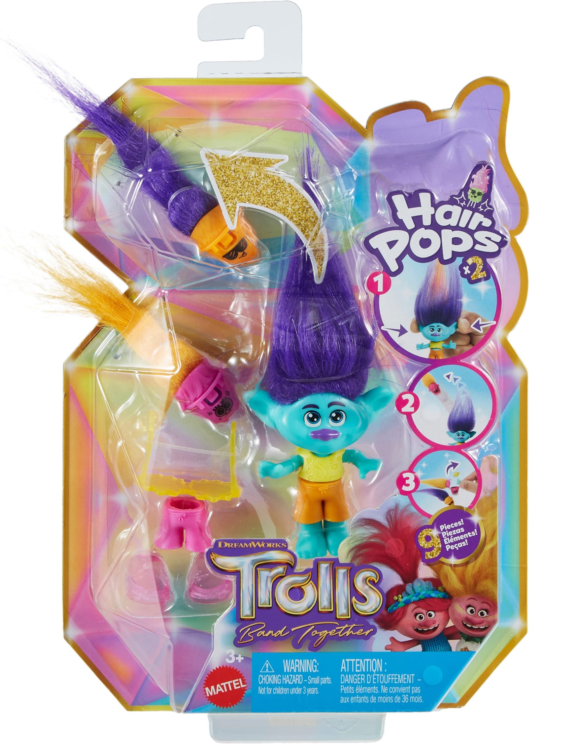 Dreamworks Trolls Band Together Petite Poupée Hair Pops– Branche - Image 6