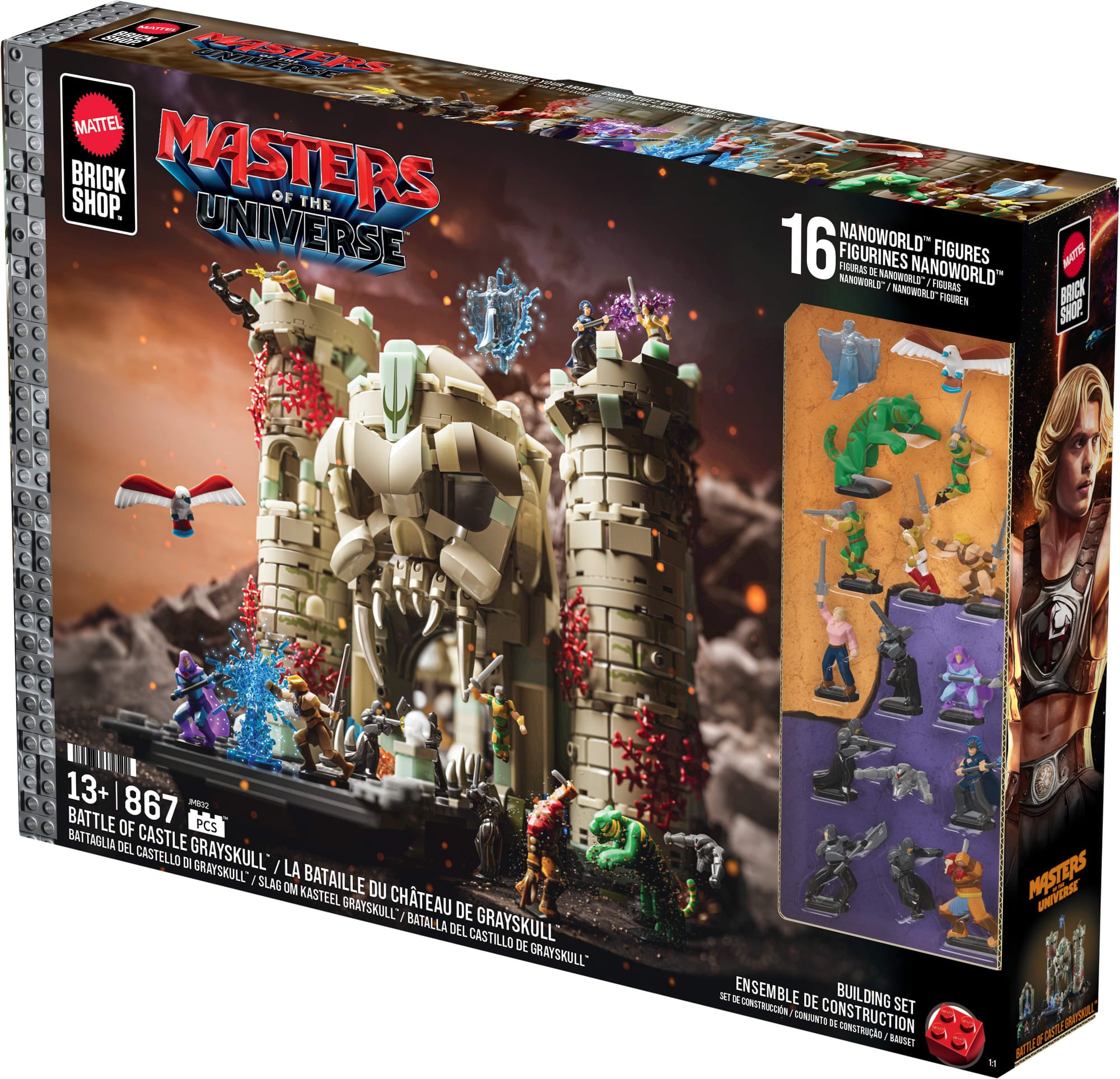 Mattel Brick Shop Masters of the Universe Battle of Castle Grayskull Building Set - Image 9