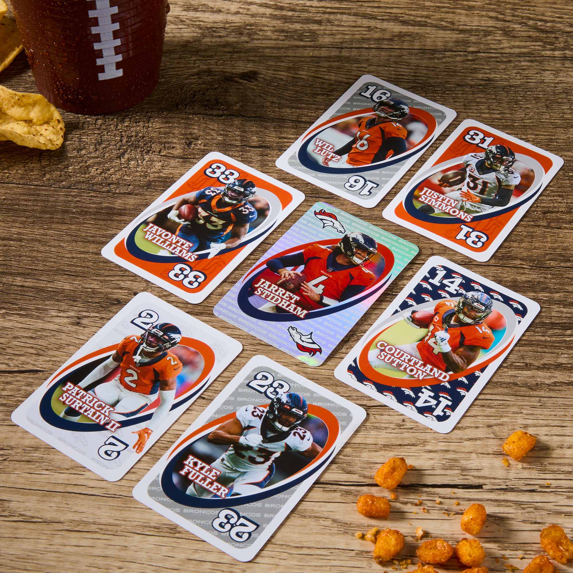 UNO Fandom NFL Denver Broncos Game Deck - Image 6