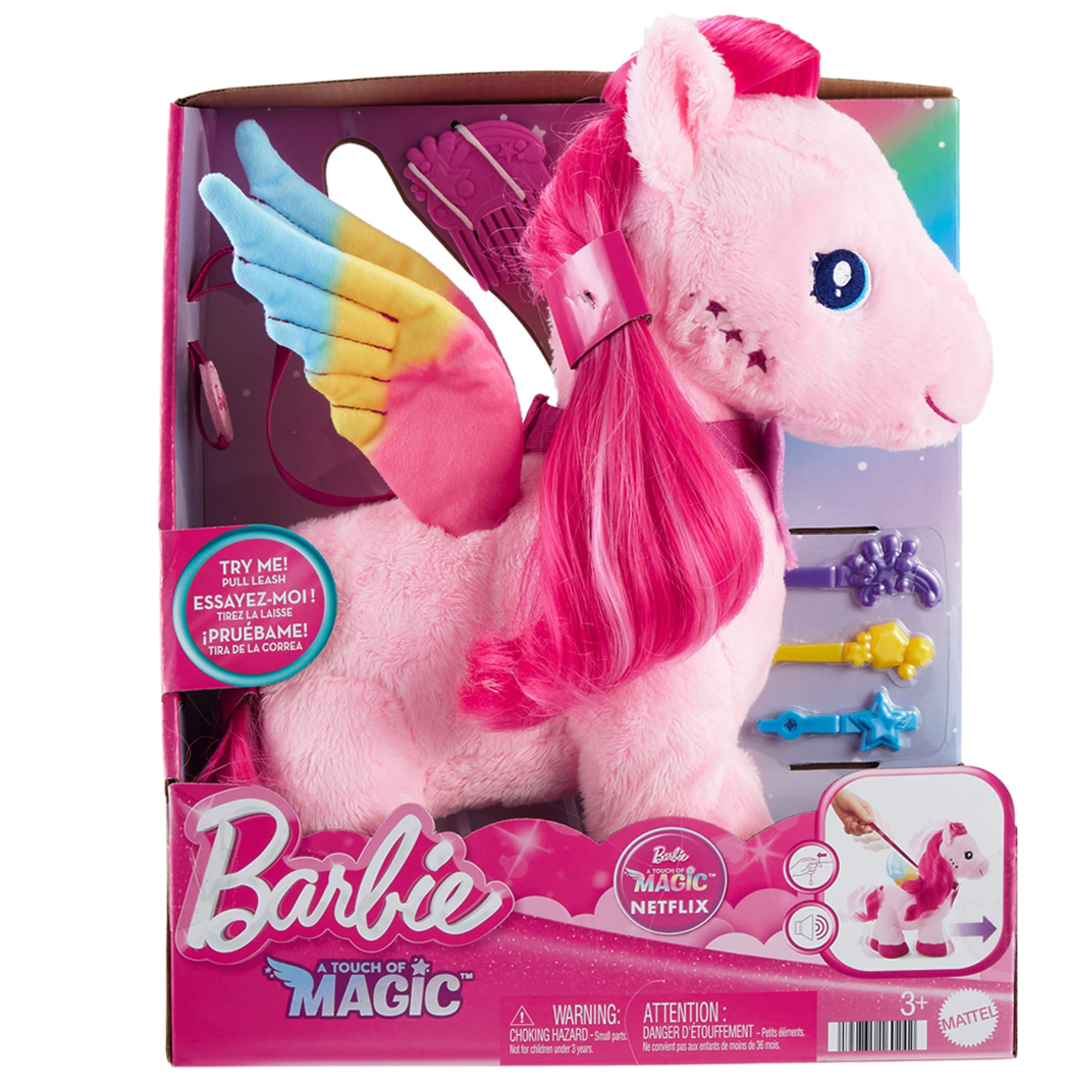 Barbie® A Touch Of Magic Peluche Pégase Marche et Bat des Ailes - Image 6