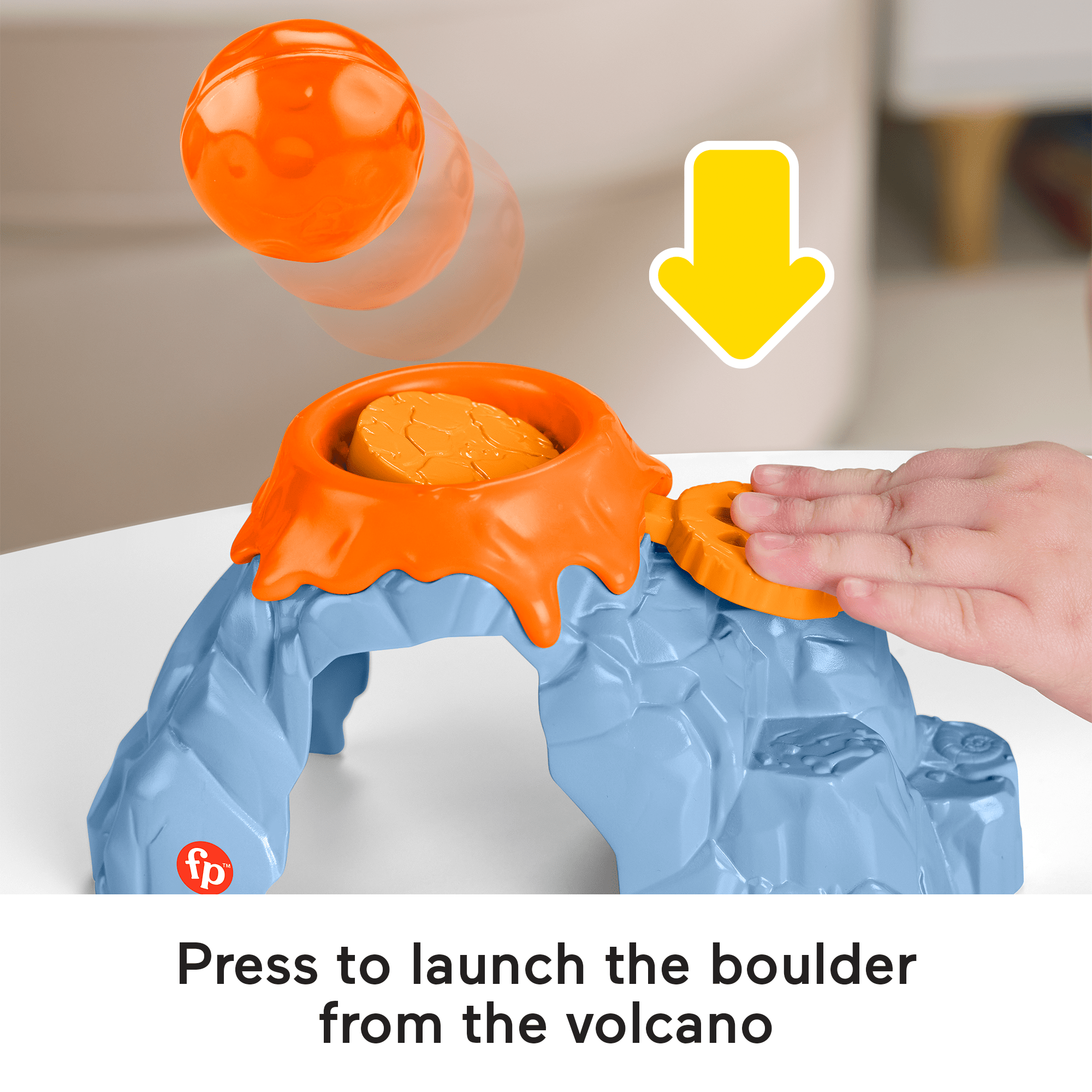Fisher-Price Little People Spin & Play Dinosaur Playground Toddler Playset. 6 Pieces - Image 3