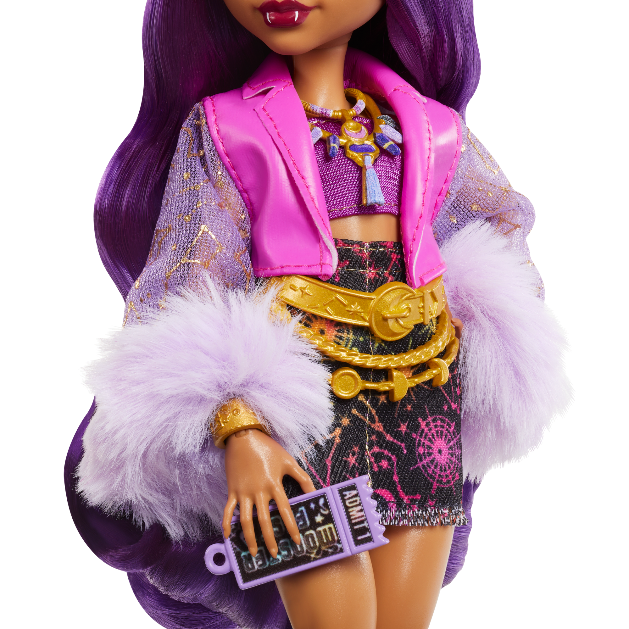 Monster High Monster Fest Clawdeen Wolf Fashion Doll With Festival Outfit. Band Poster And Accessories - Image 4