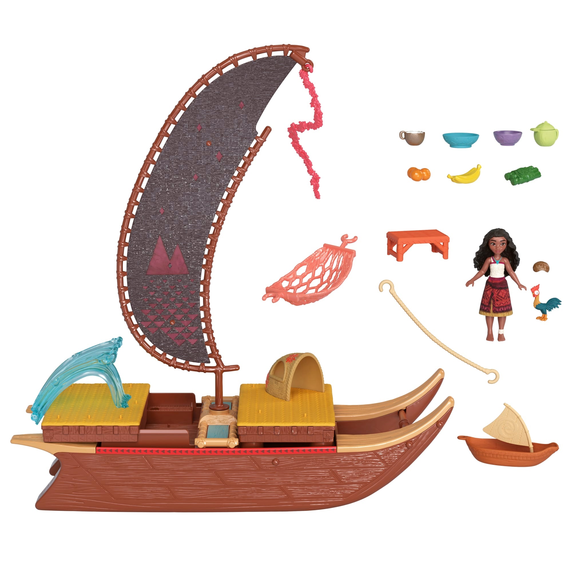 Moana 2 Set de Juego Bote de Aventuras con Mini Muñeca y Accesorios - Image 6