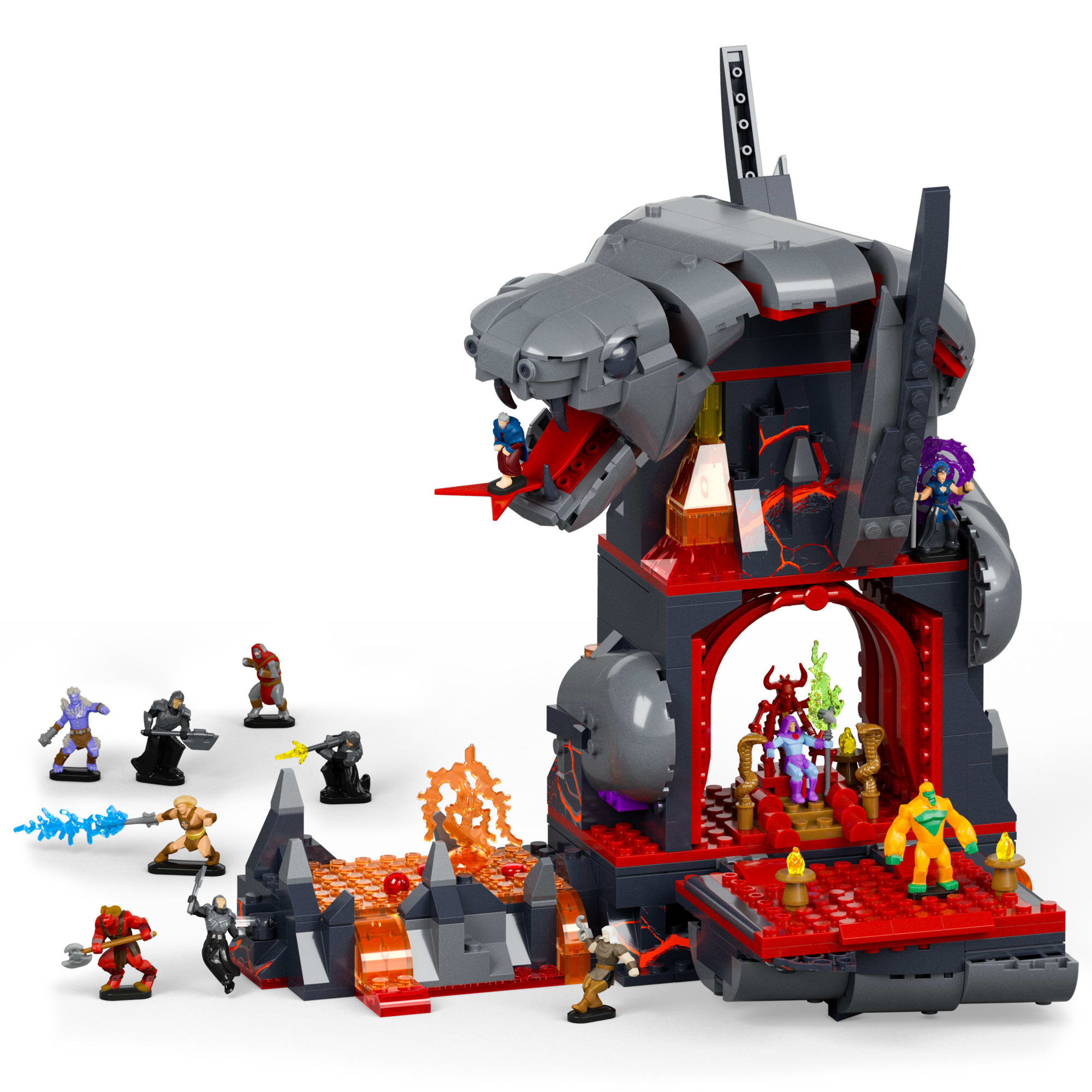 Mattel Brick Shop Masters of the Universe Clash at Snake Mountain Building Set - Image 2