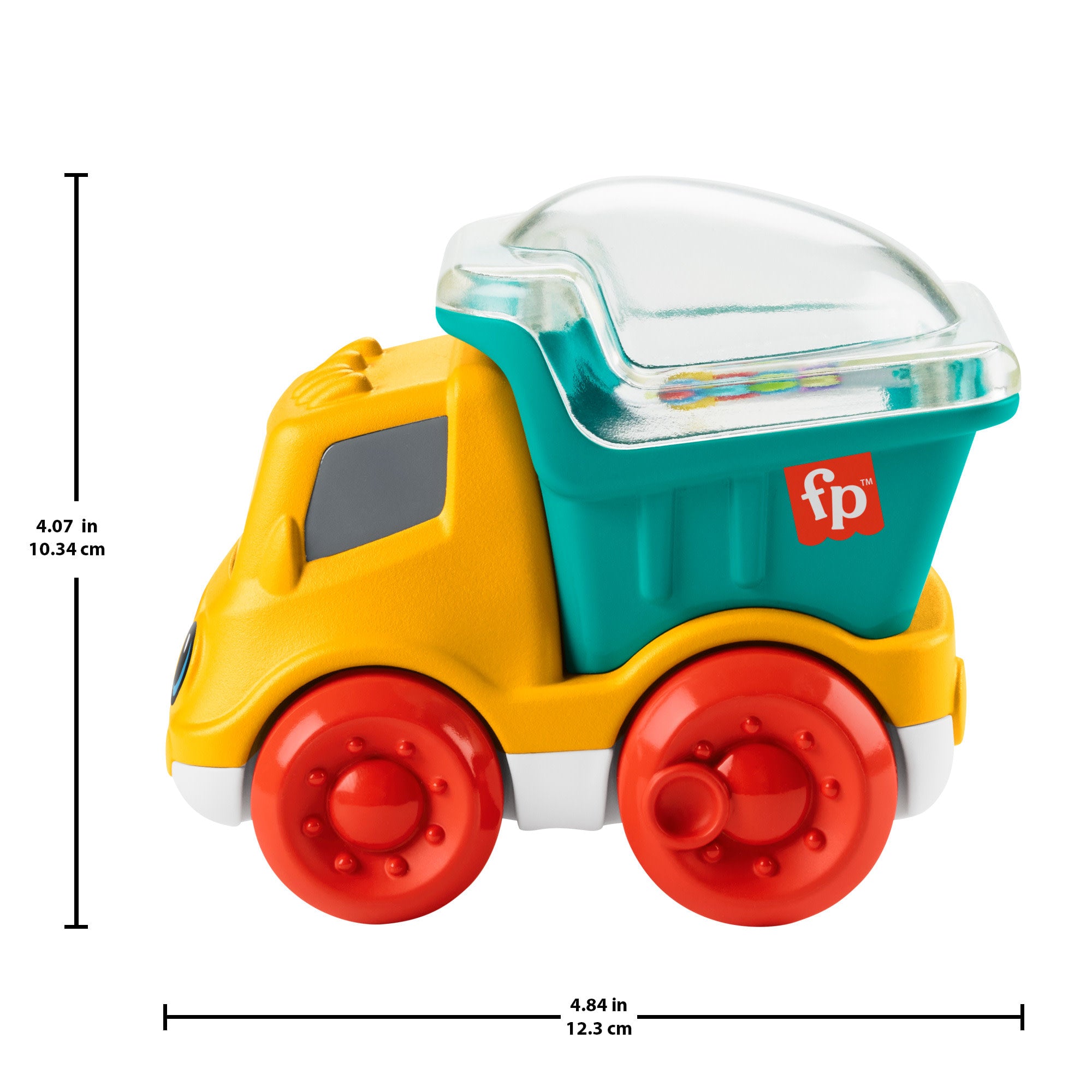 Fisher-Price Poppity Pop Dump Truck Push-Along Toy Ball Popper Vehicle For Infants - Image 6