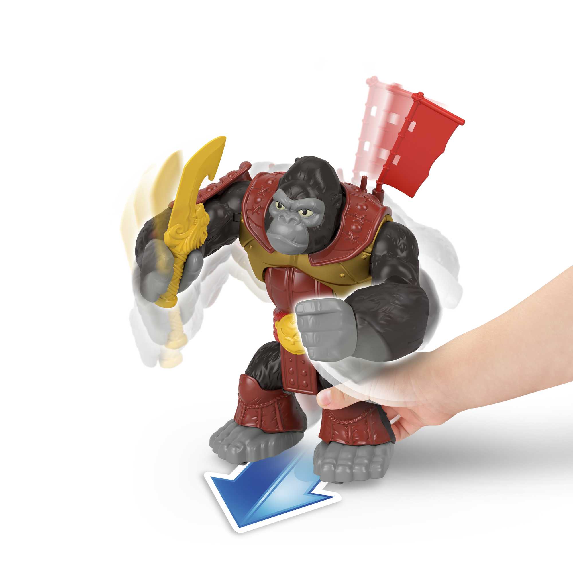 Fisher-Price Imaginext-L'Attaque du Gorille-Figurine Articulée - Image 3