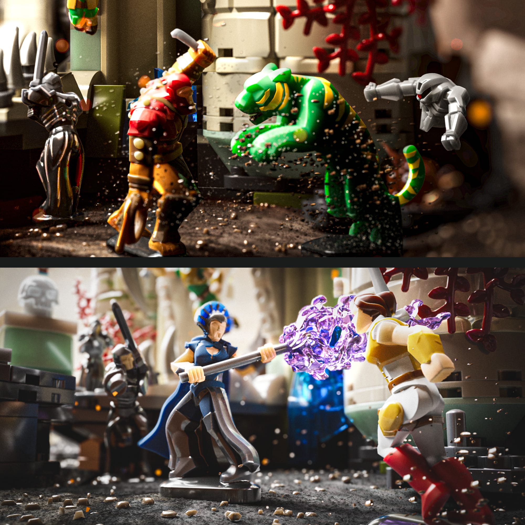 Mattel Brick Shop Masters of the Universe Battle of Castle Grayskull Building Set - Image 4