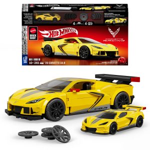 Hot Wheels-Coffret de Construction Corvette C8.R de 2020