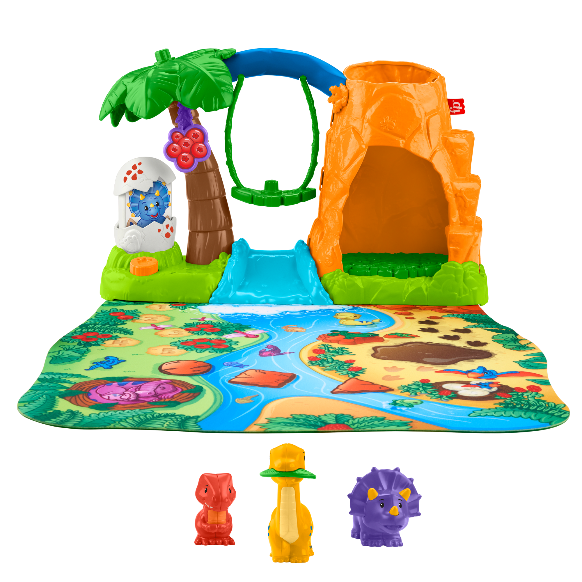Fisher-Price Little People Village des Dinosaures et Tapis de Jeu - Image 6