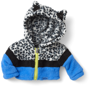 Snow Leopard Hoodie for 18-inch Dolls