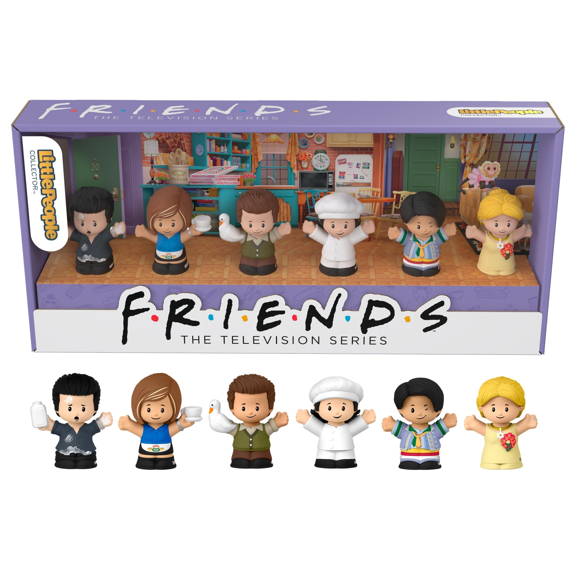 Little People Collector Friends TV Series Special Edition Set For Adults & Fans. 6 Figures