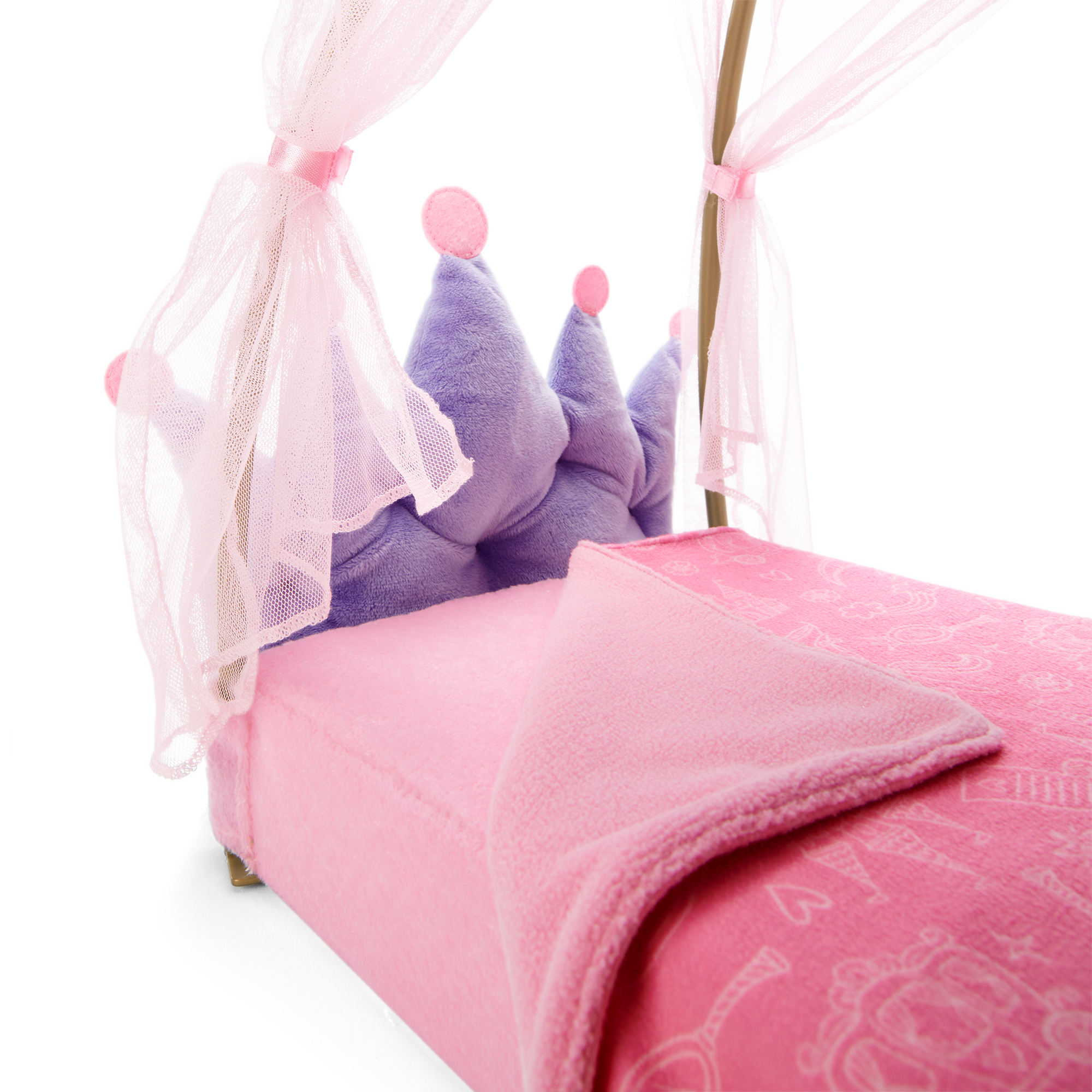 Royal Canopy Bed for WellieWishers™ Dolls - Image 4