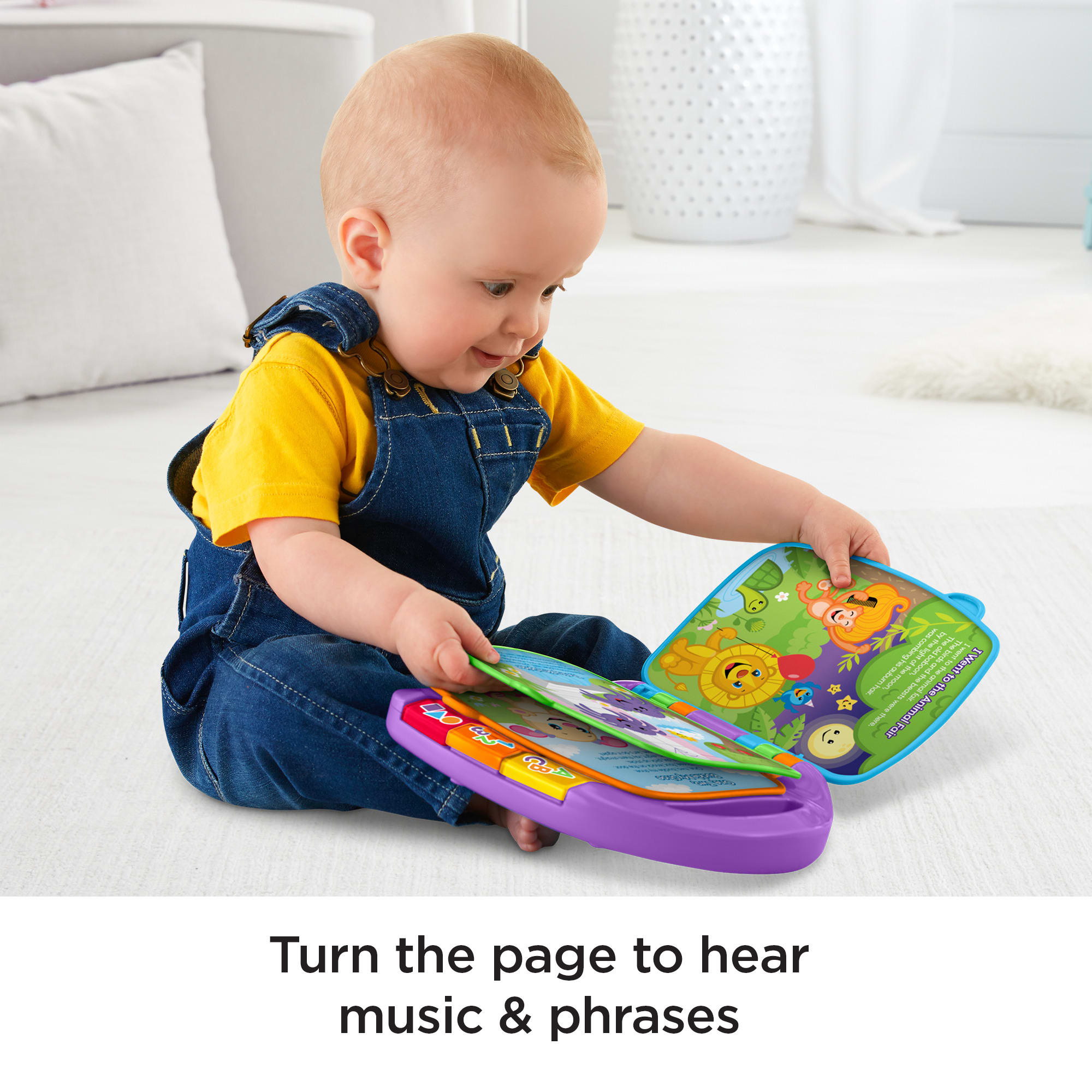 Fisher-Price Laugh & Learn Storybook Rhymes Musical Electronic Learning Toy For Baby & Toddler - Image 3