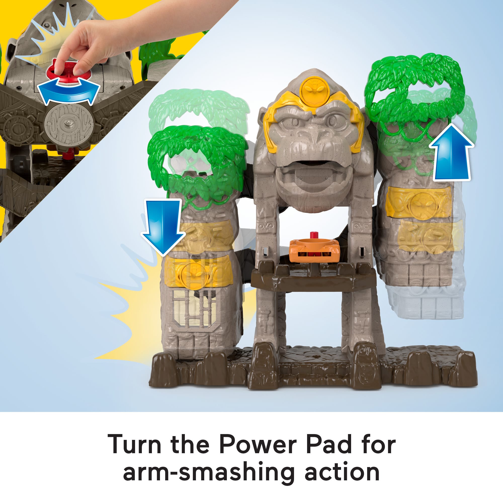 Imaginext Gorilla Fortress Playset With Toy Figures And Accessories. Preschool Toys - Image 3