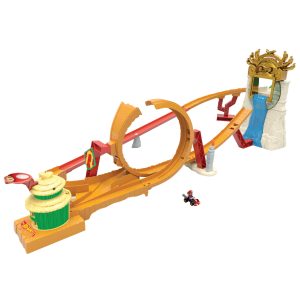 Hot Wheels The Super Mario Bros. Movie Jungle Kingdom Raceway Playset With Mario Die-Cast Toy Car