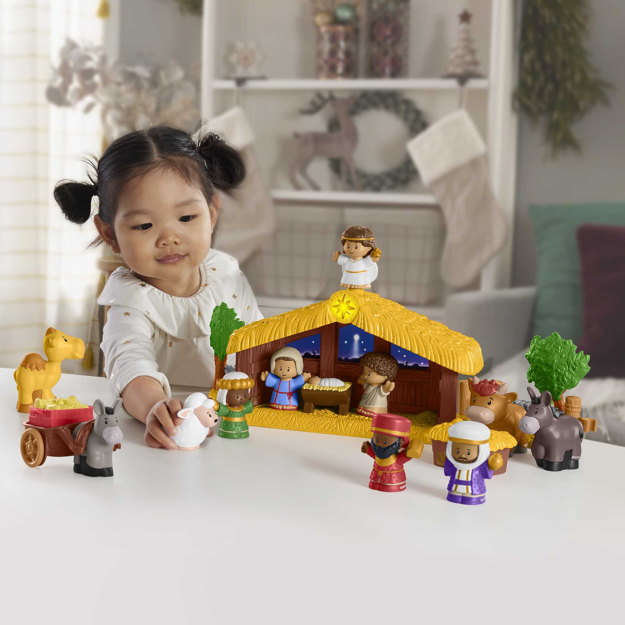 Fisher-Price Little People-Coffret Crèche Pour Tout-Petits. 18 Pièces - Image 2