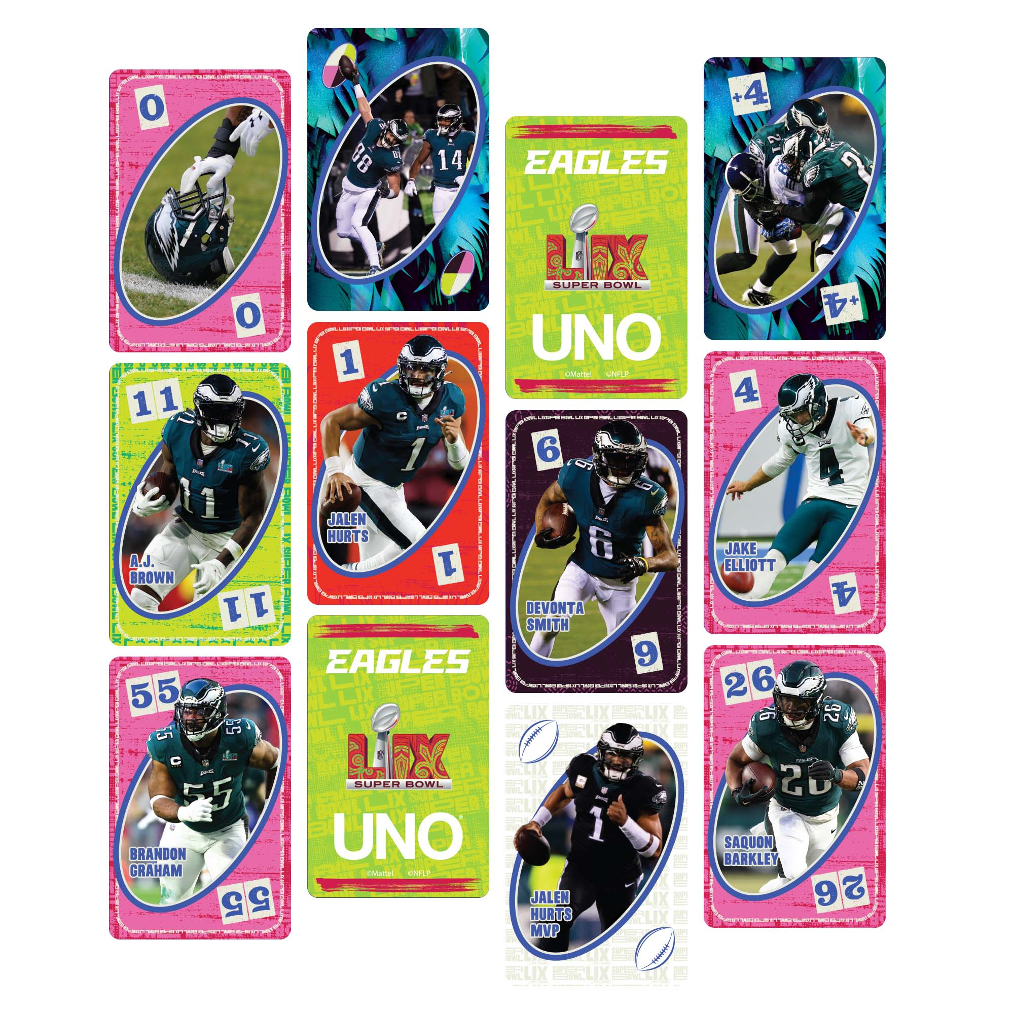 UNO Fandom x Super Bowl LIX Eagles Card Game - Image 5