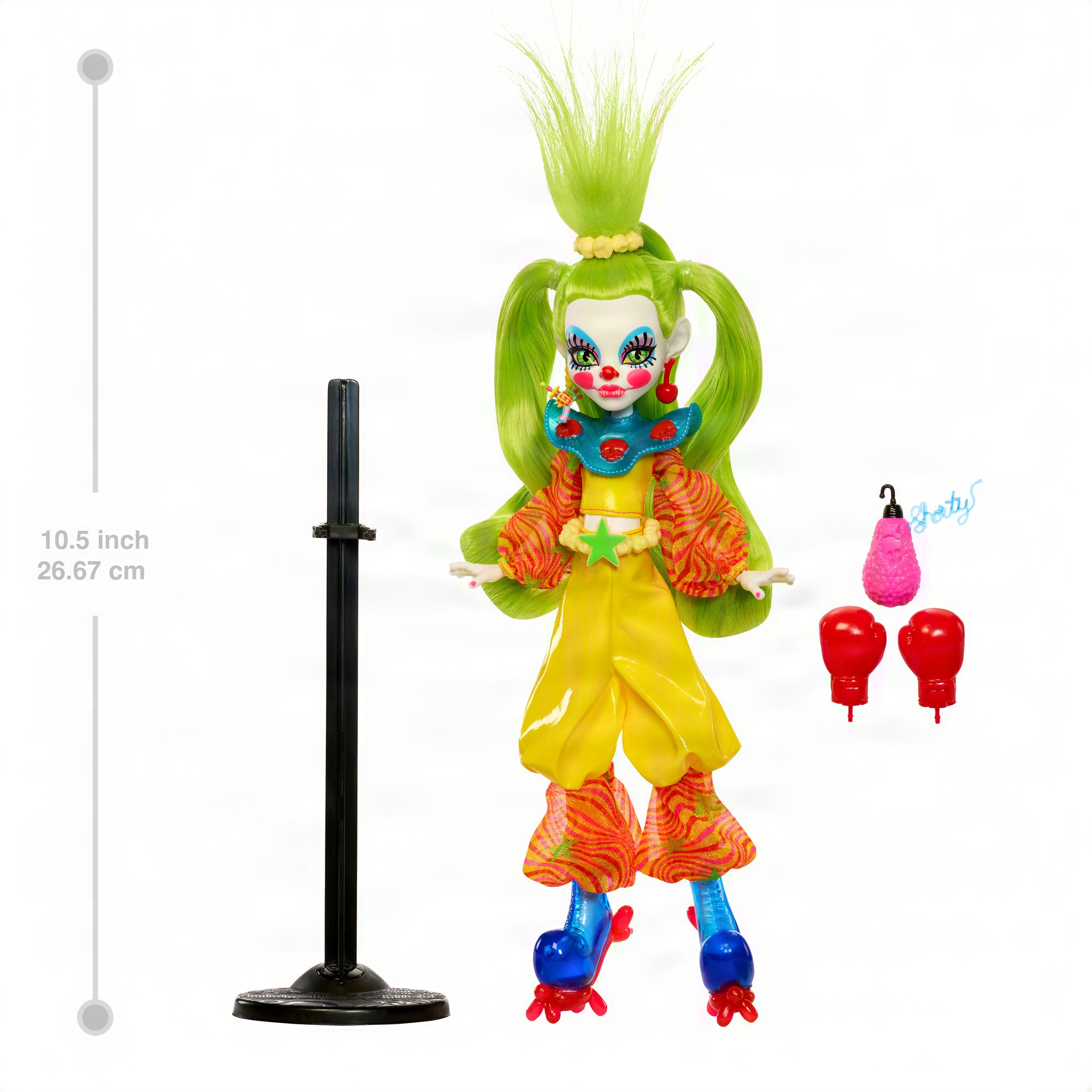 Monster High Skullector Killer Klowns From Outer Space Collectible Doll. Shorty In Yellow Outfit - Image 5