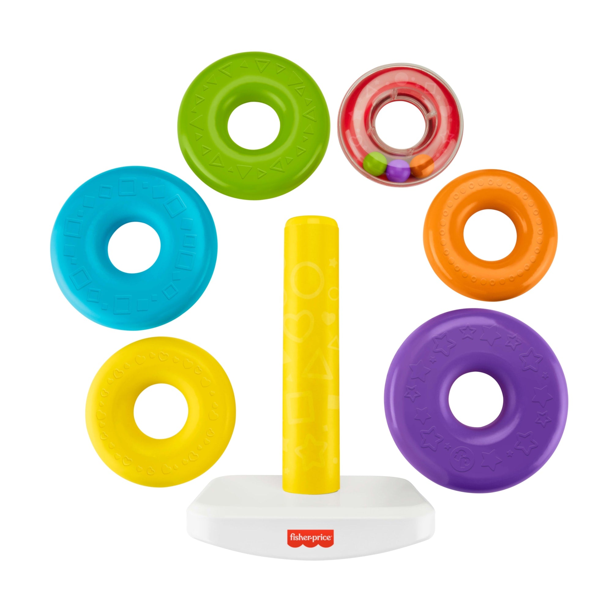 Fisher-Price Giant Rock-A-Stack Baby Toy. Ring Stacking Toy For Infants And Toddlers. 14+ Inches Tall - Image 5