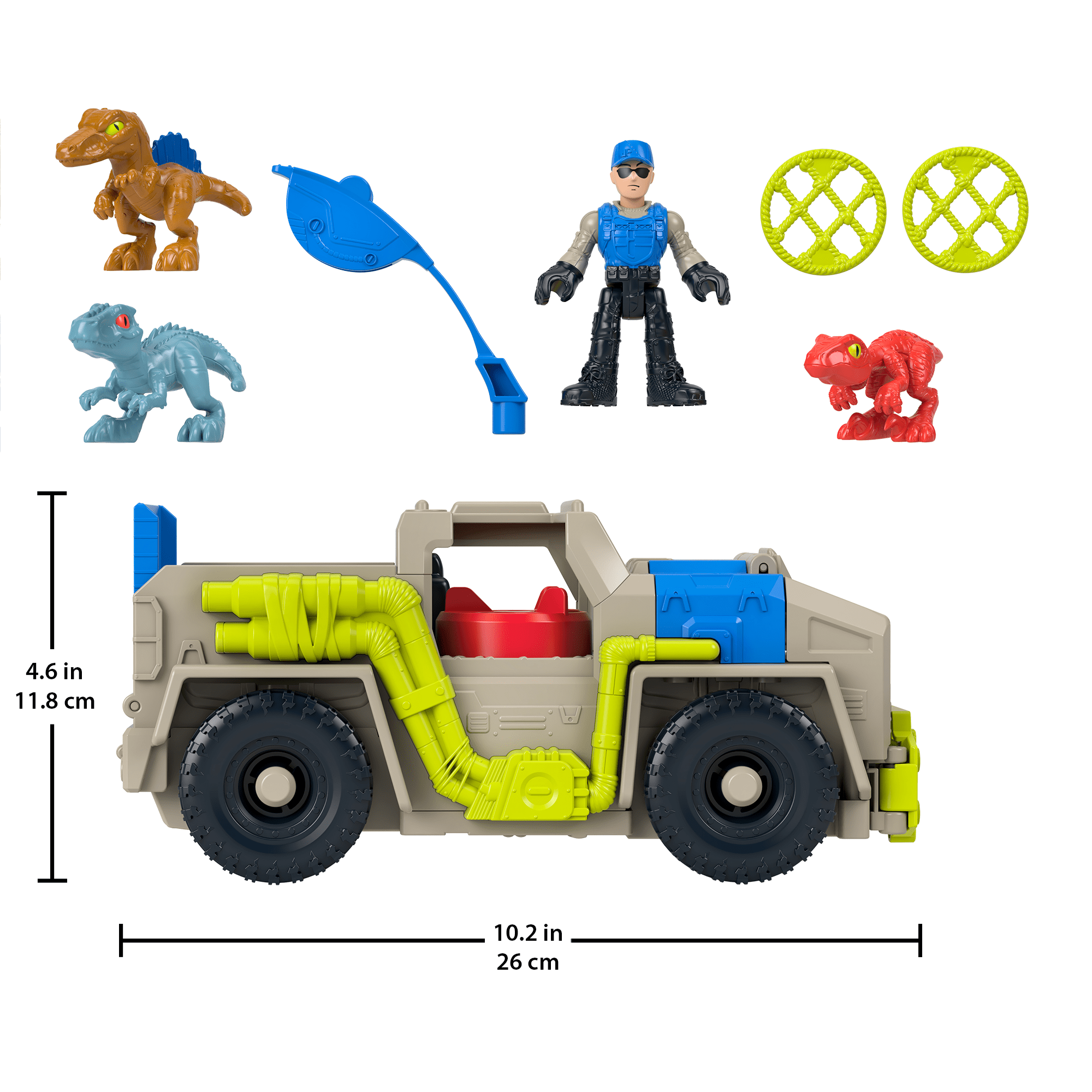 Imaginext Jurassic World Veículo de Brinquedo Rastreadora de Dinossauros - Image 5