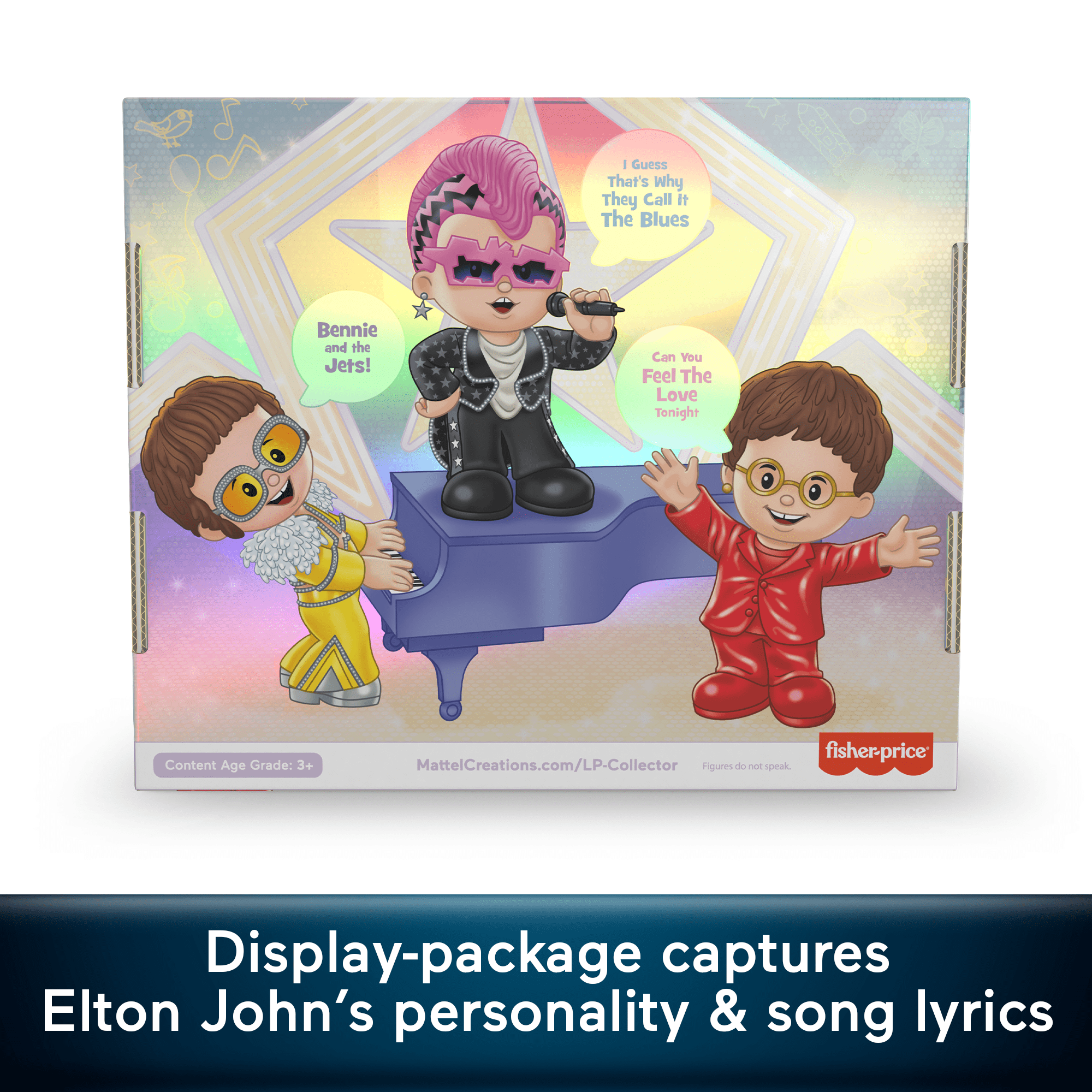 Little People Collector Elton John Special Edition Set For Adults & Fans. 3 Figures - Image 4