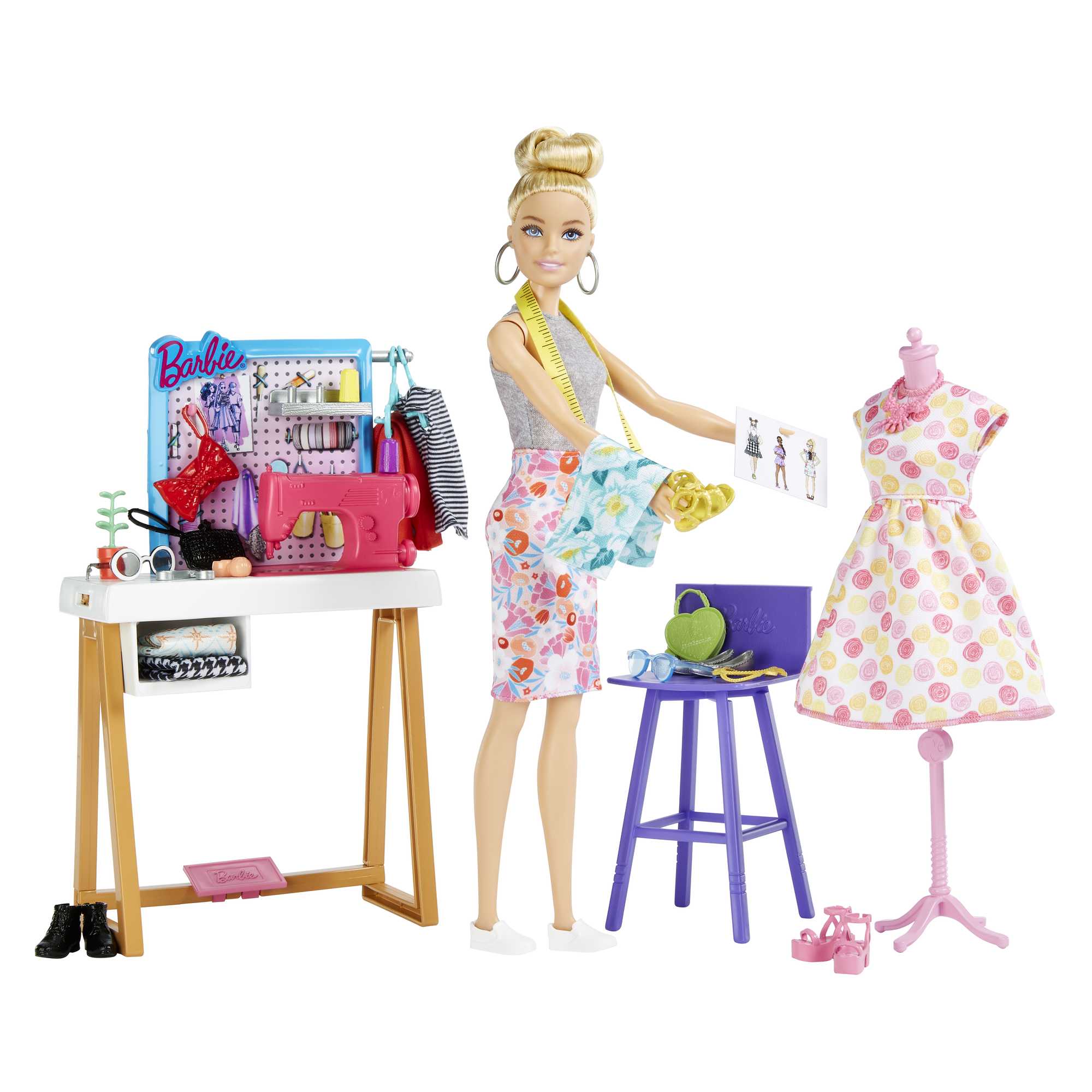 Barbie Fashion Designer Doll (12-In/30.40-Cm) & Studio. 25+ Design & Fashion Accessories. Ages 3 & Up - Image 5