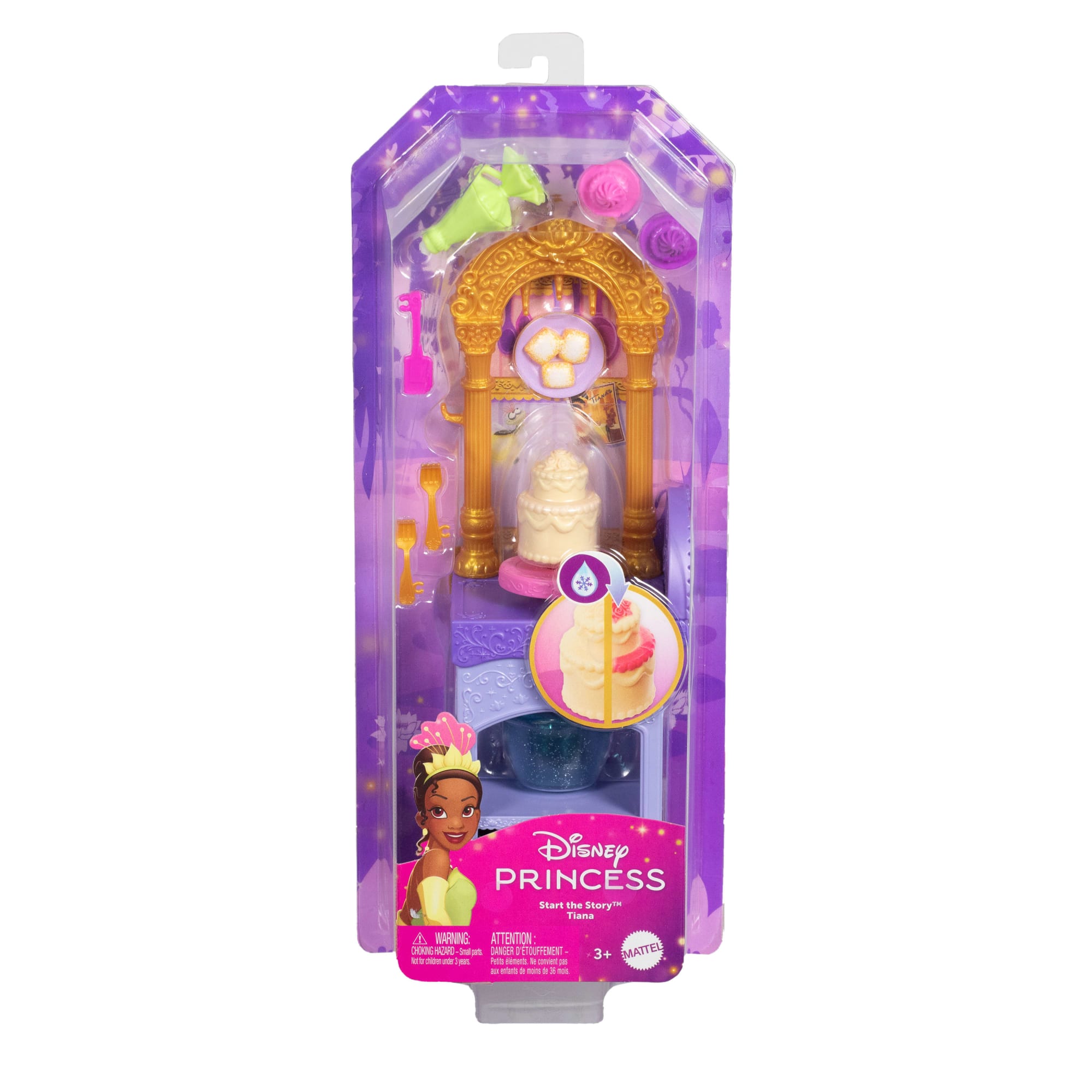 Disney Princess Enchanted Stories Tiana Pastry Set W/ Color Change Cake & 10 Accessories From Movie - Image 6