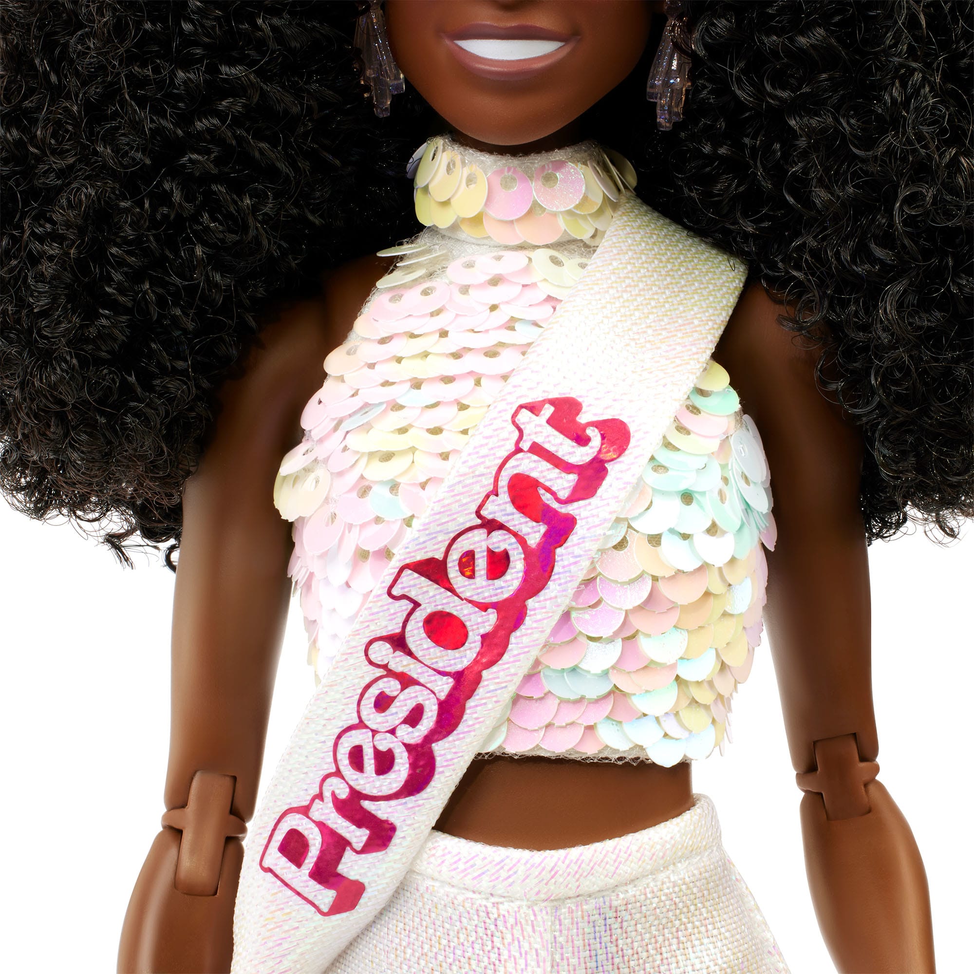 Barbie The Movie Disco President Barbie Doll - Image 12