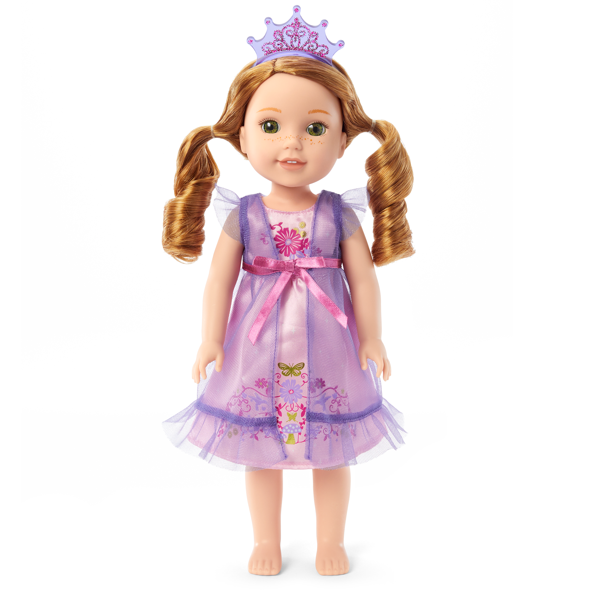 Royal Ruffles Nightie and Robe for Little Girls & WellieWishers™ Dolls - Image 8
