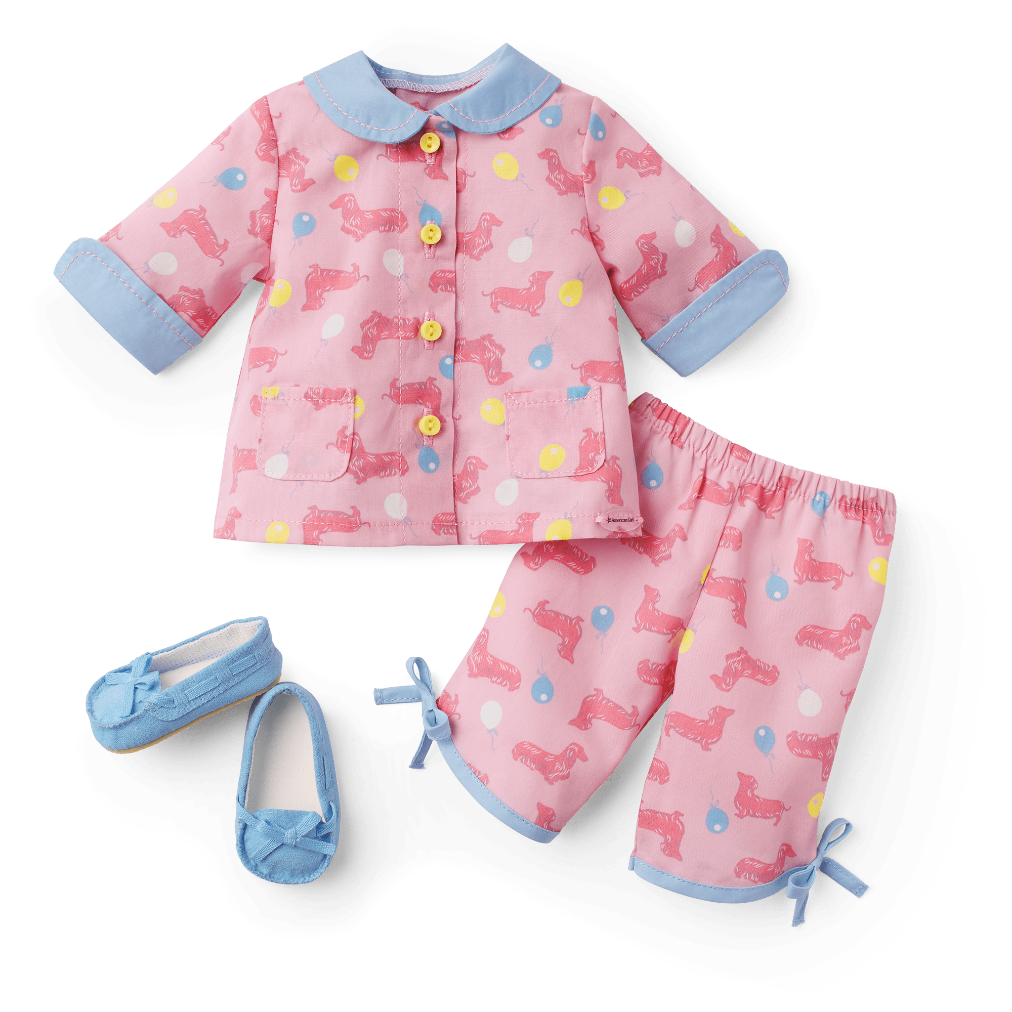 Maryellen's™ Dachshund Pajamas for 18-inch Dolls (Historical Characters)
