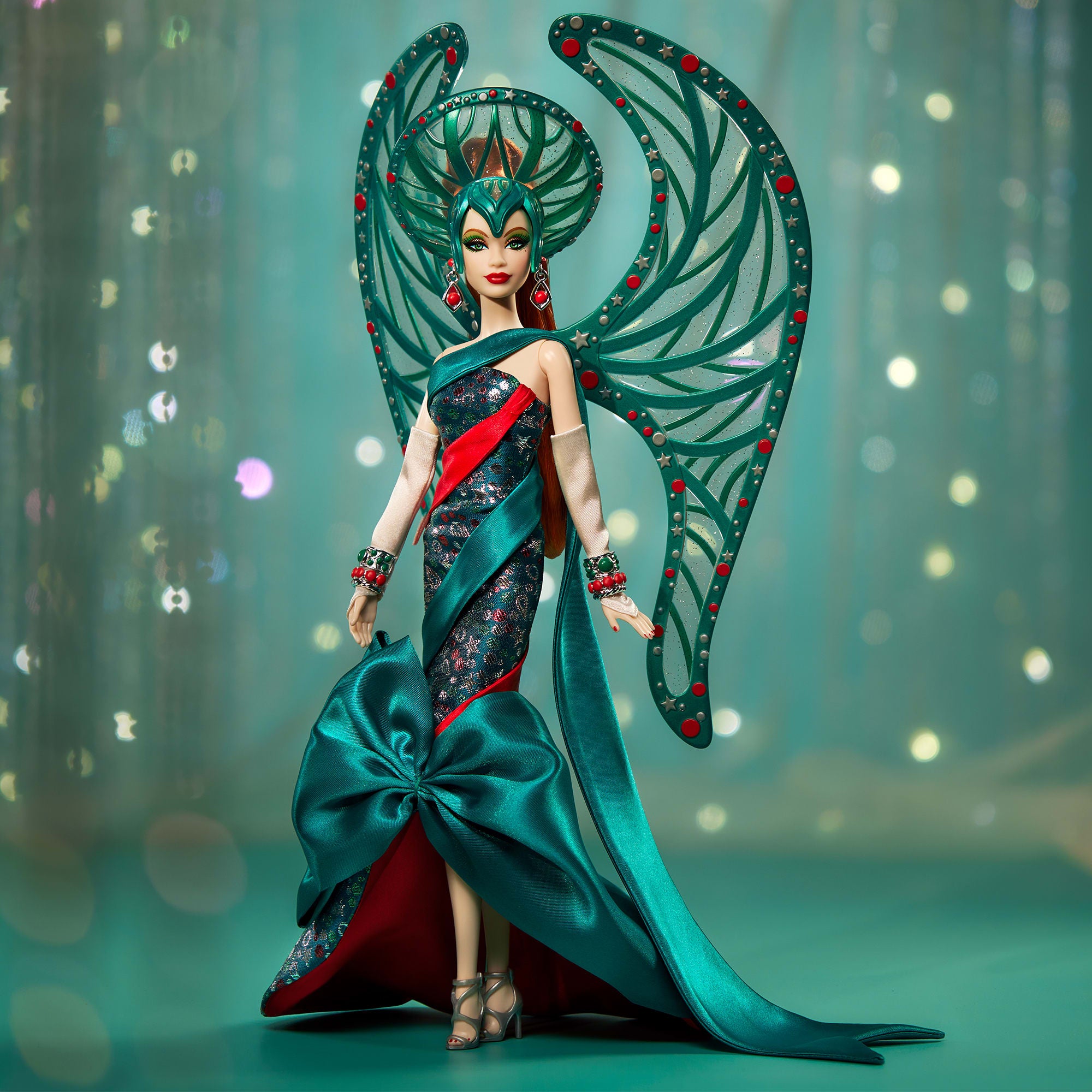Bob Mackie Holiday Angel Barbie Doll - Image 9