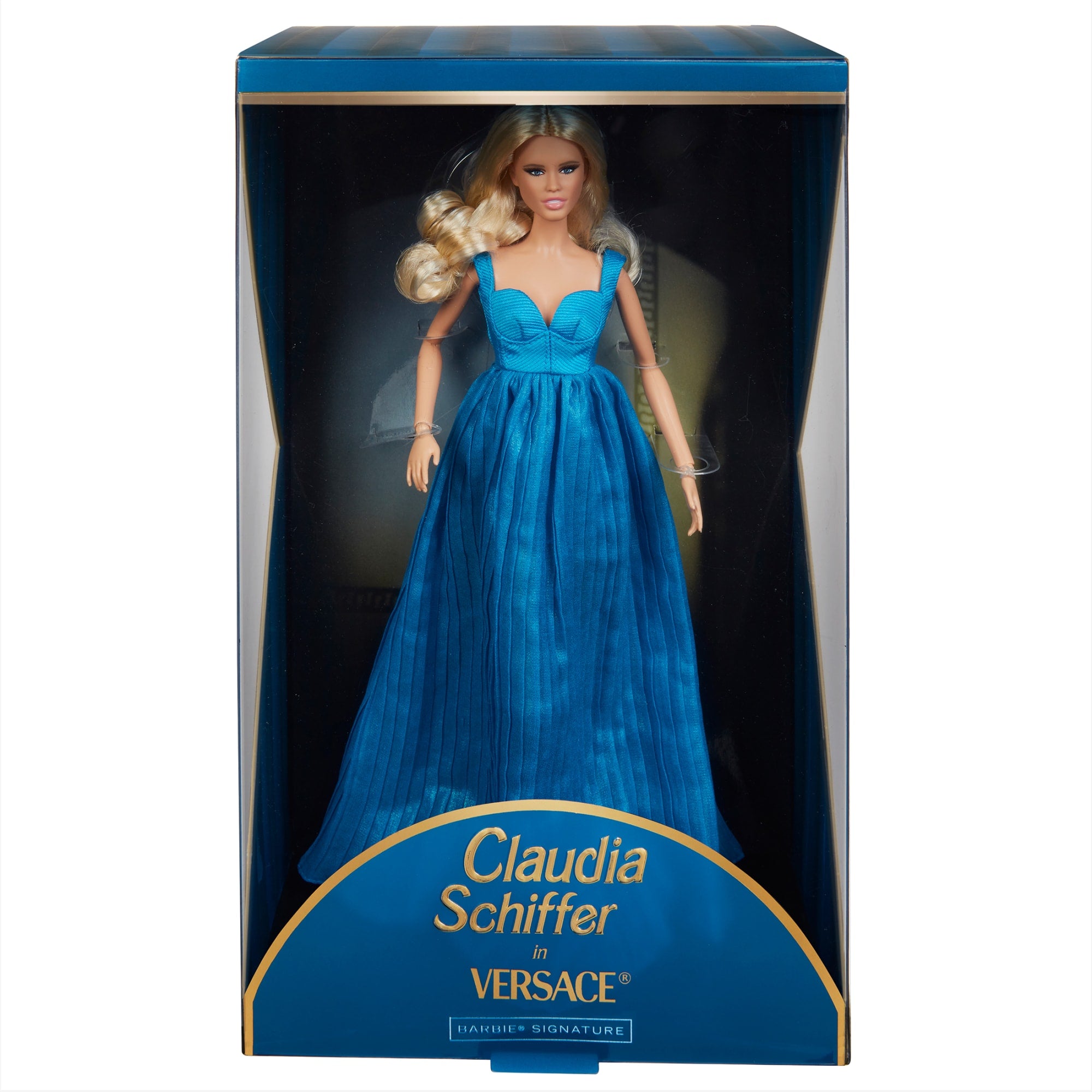 Claudia Schiffer Supermodel Barbie Doll in Versace Gown | Mattel Creations - Image 13
