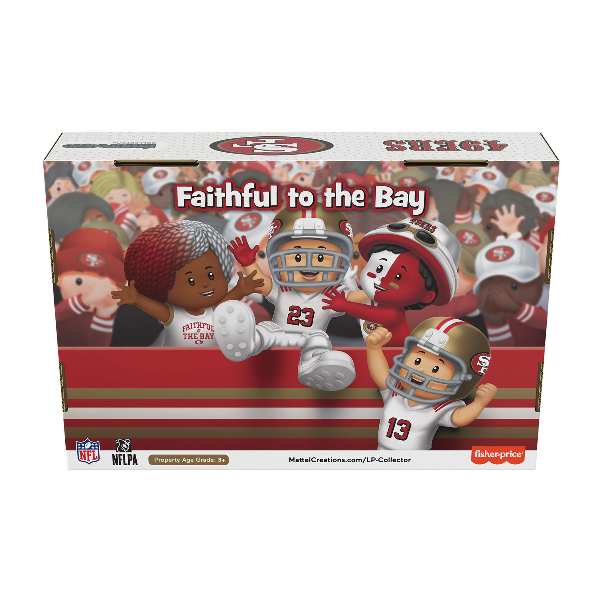 Little People Collector San Francisco 49ers Alternate Jersey Figure Set - Image 8
