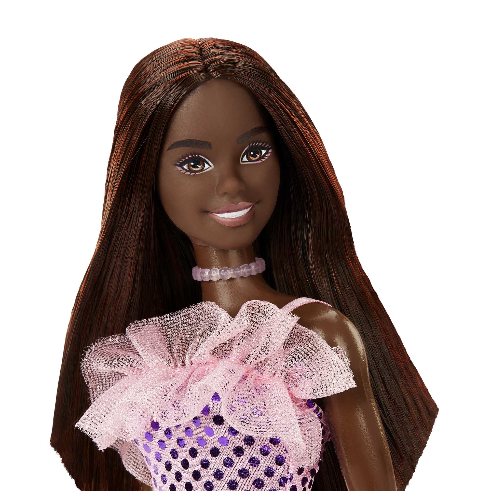 Barbie Fashion & Beauty Muñeca Glitz Vestido de Noche Rosa - Image 2