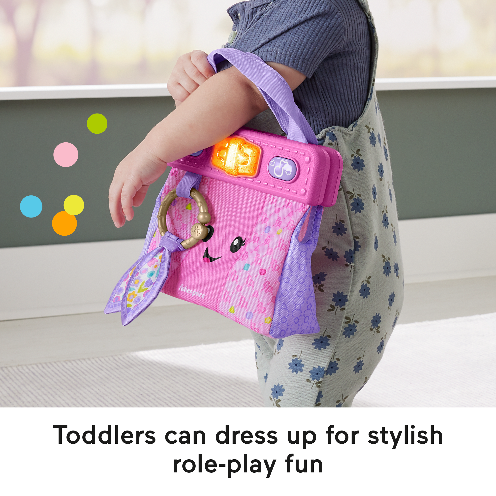 Fisher-Price Laugh & Learn Going Places Learning Purse Baby & Toddler Toy Bag & Accessories - Image 4