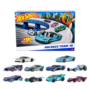 Hot Wheels Race Car 10-Pack. Set Of 10 1:64 Scale Toy Vehicles