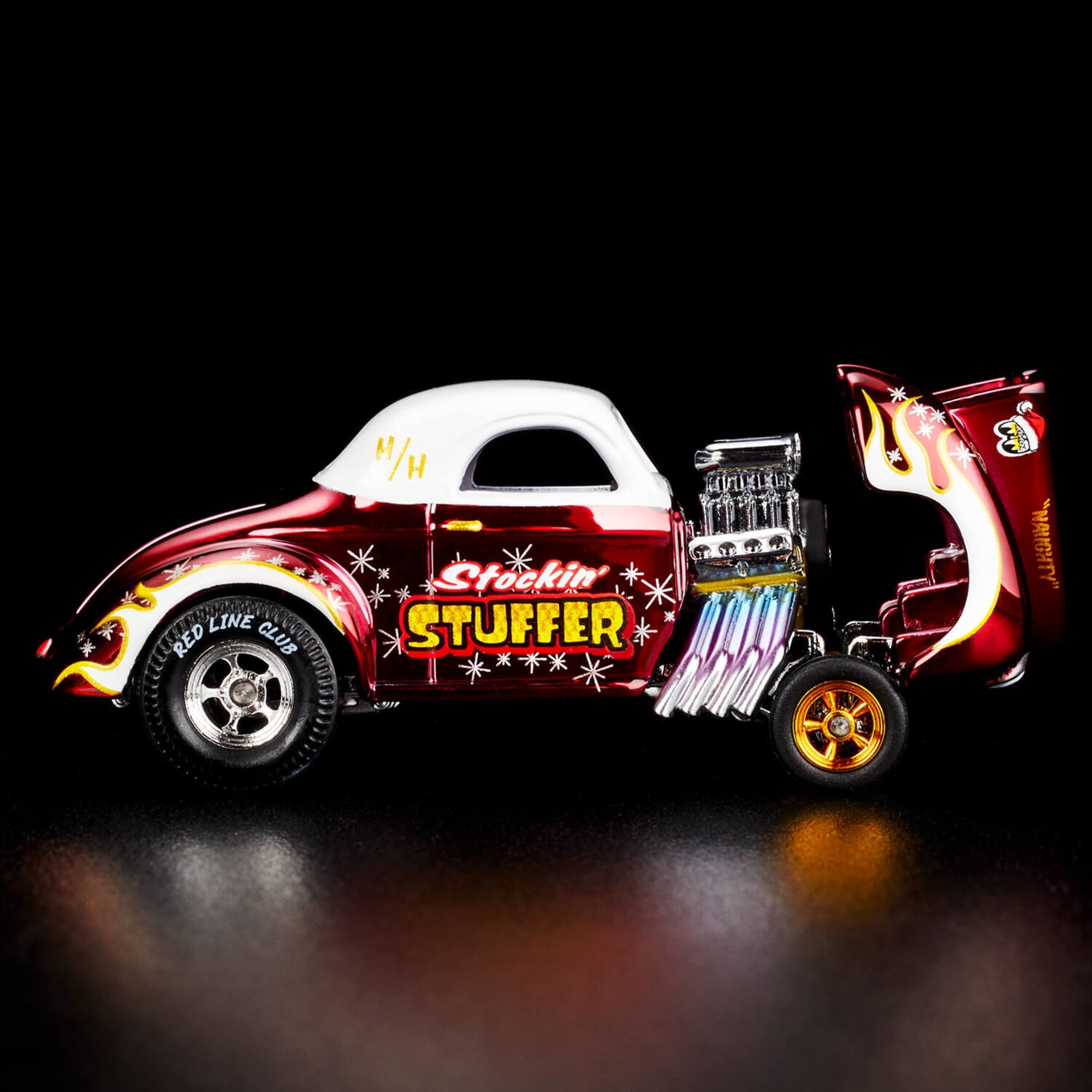 Hot Wheels RLC Exclusive '41 Willys Gasser Holiday Car - Image 3