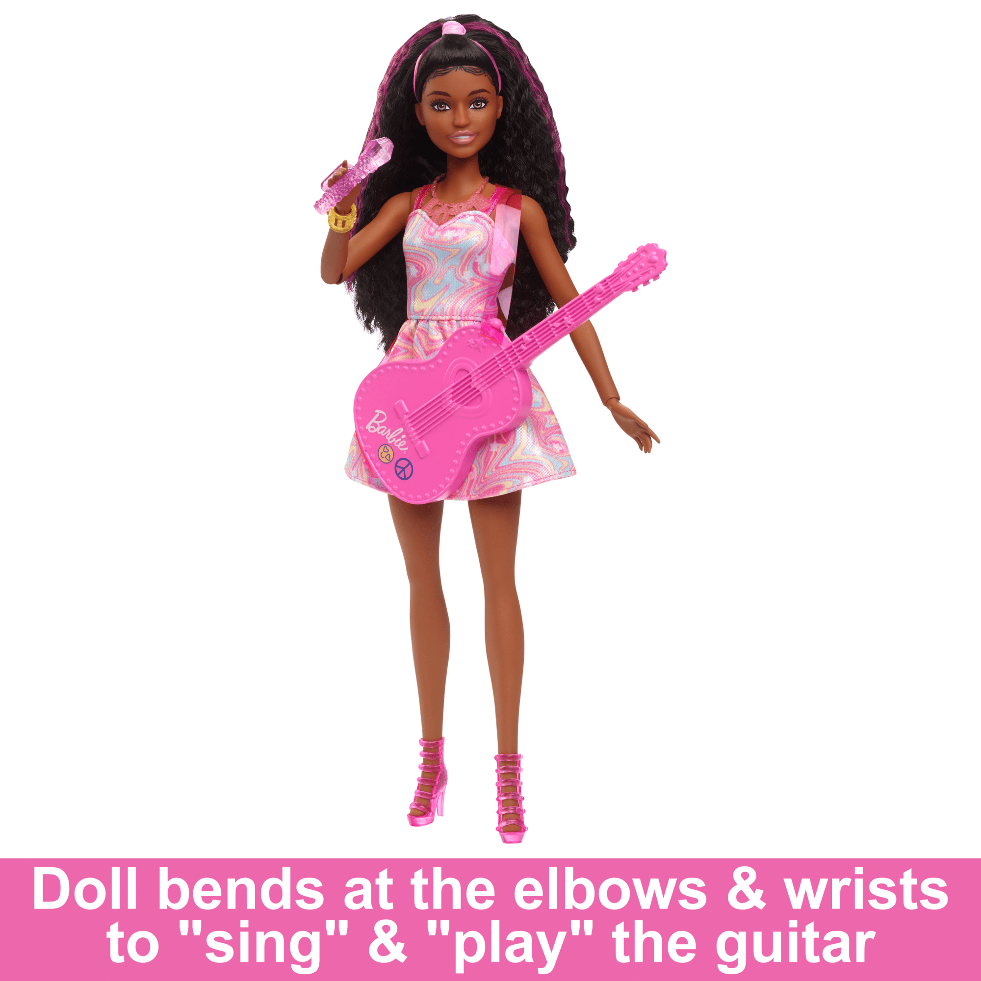 Barbie 65th Anniversary Careers Pop Star Doll & 10 Accessories Including Stage With Movement Feature - Image 5