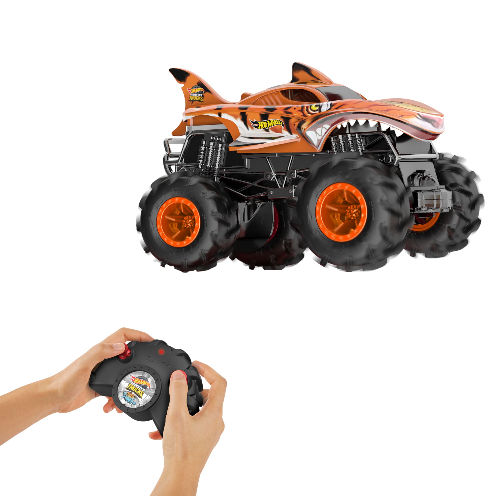 Hot Wheels Monster Trucks Téléguidé Hw Tiger Shark Rc. Échelle1:24 - Image 2