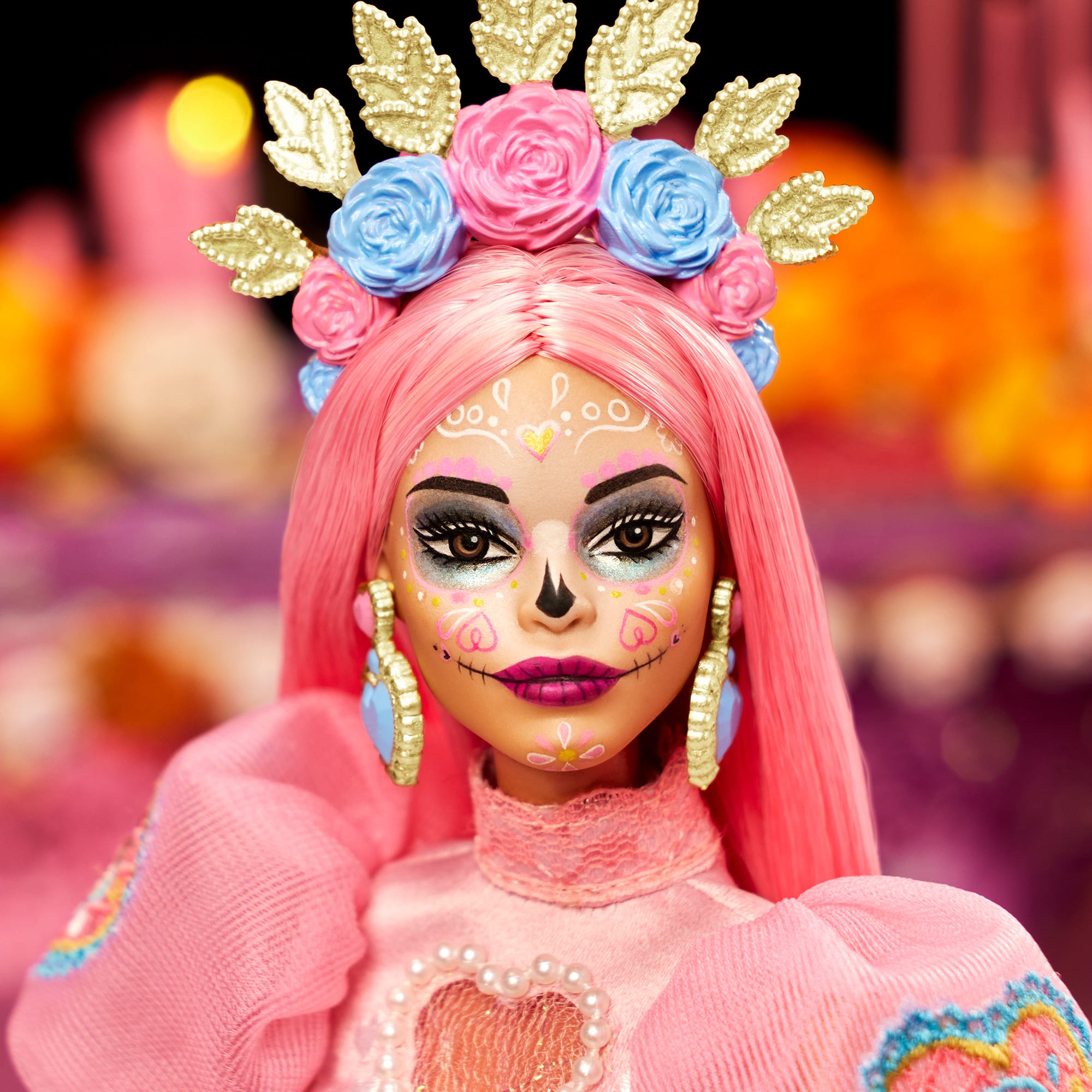 2023 Día De Muertos Barbie x Pink Magnolia Doll - Image 4