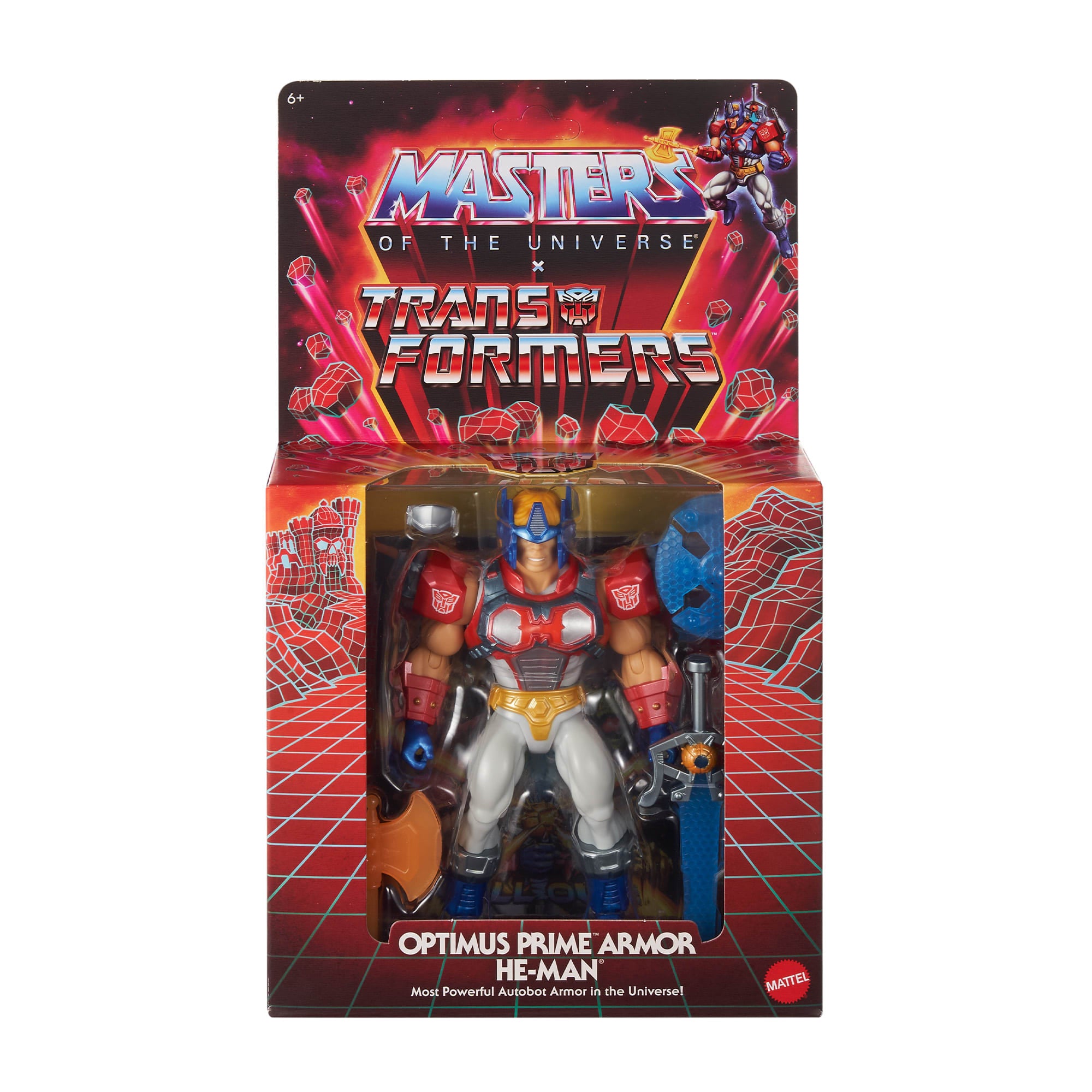 Masters of the Universe x Transformers Optimus Prime Armor He-Man Action Figure - Image 6