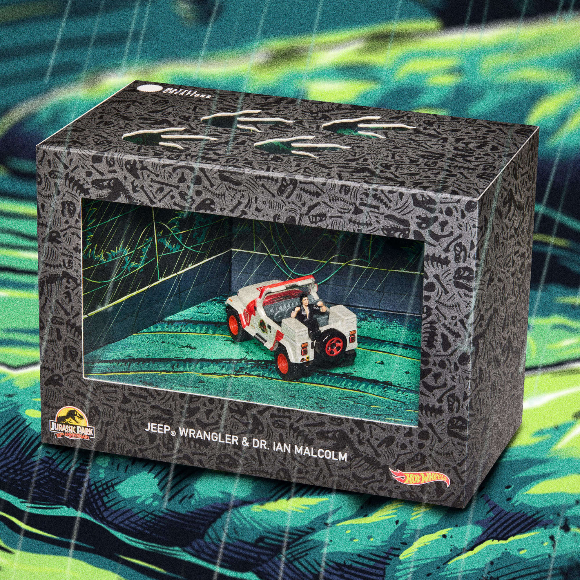 Hot Wheels Jurassic Park Jeep Wrangler & Dr. Ian Malcolm - Image 4
