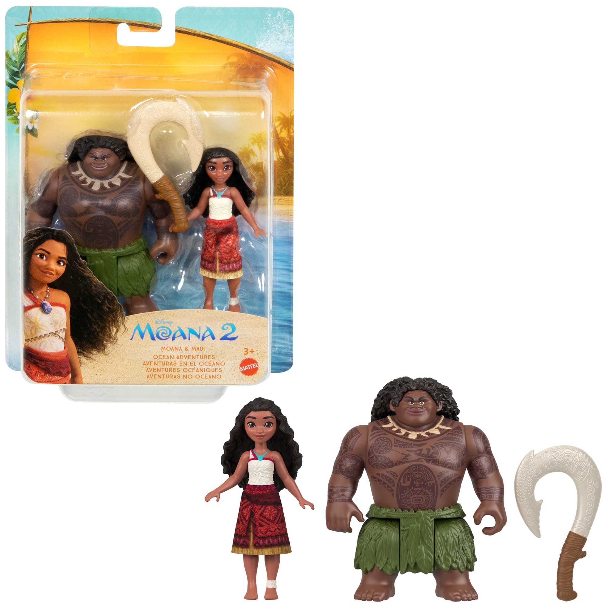 Moana 2 Muñecos Mini Moana y Maui