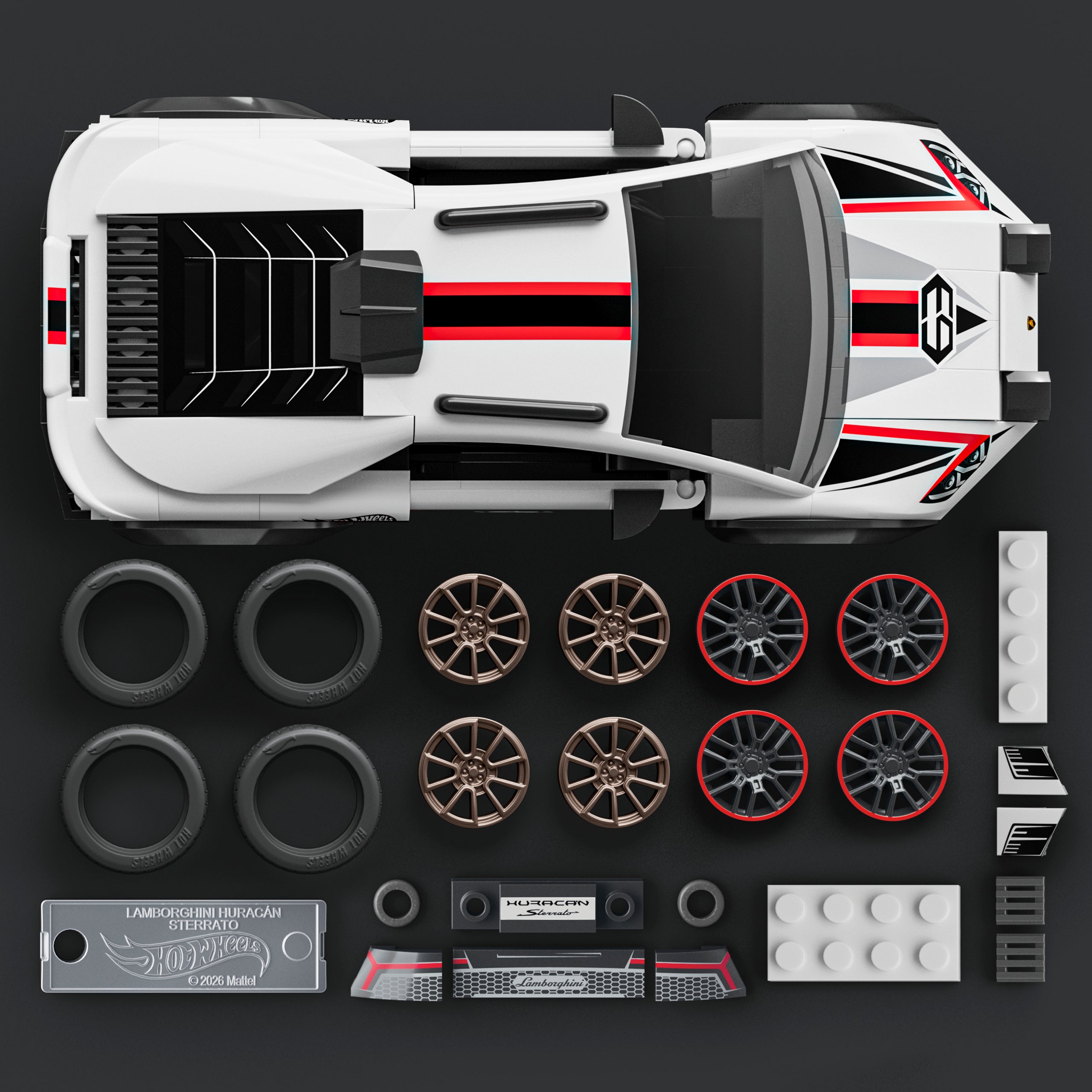 Hot Wheels-Coffret de Construction Lamborghini Huracán Sterrato - Image 4