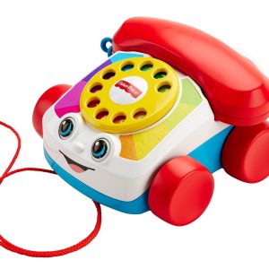 Fisher-Price Chatter Telephone Baby And Toddler Pull Toy Phone With Rotary Dial
